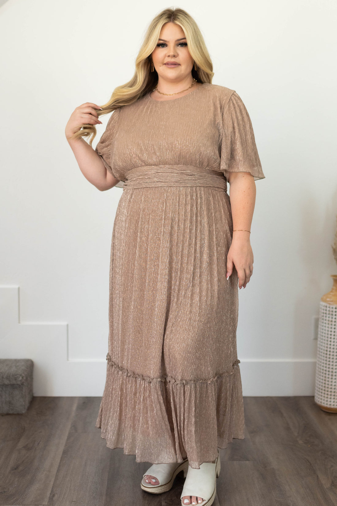 Alexandria Champagne Dress