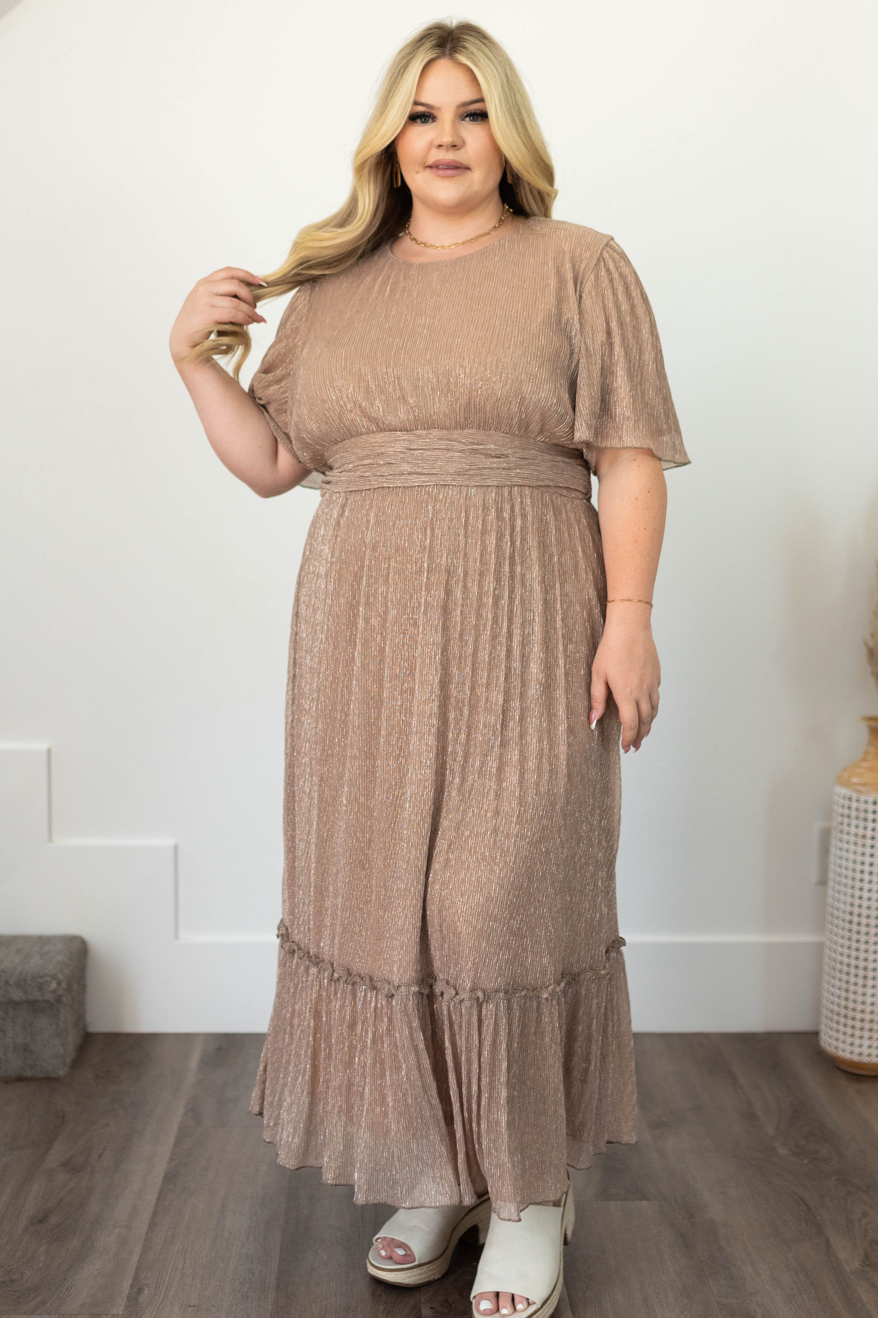Alexandria Champagne Dress
