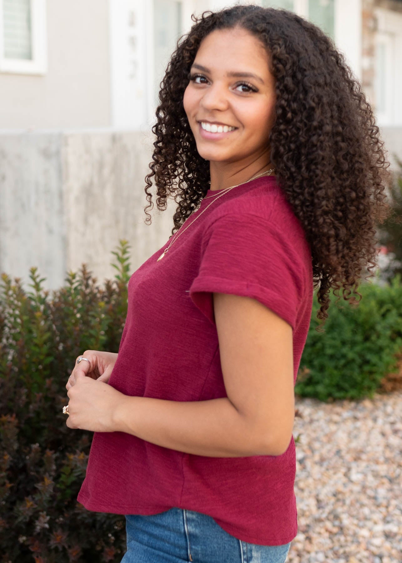 Alexis Burgundy Top