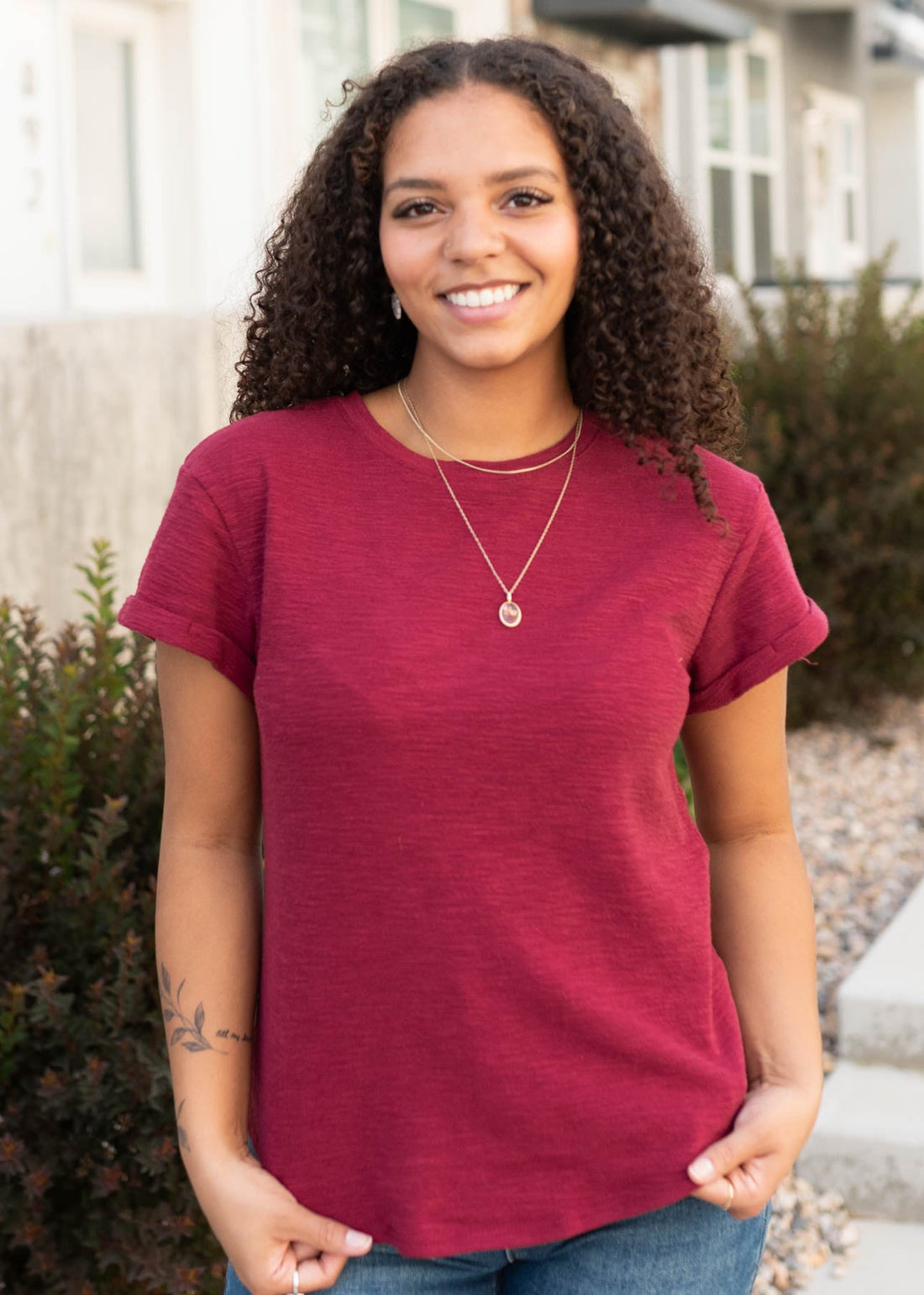 Alexis Burgundy Top