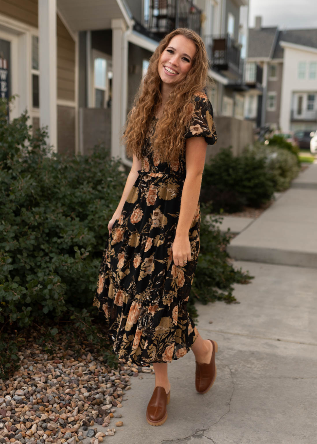 Alice Black Floral Dress