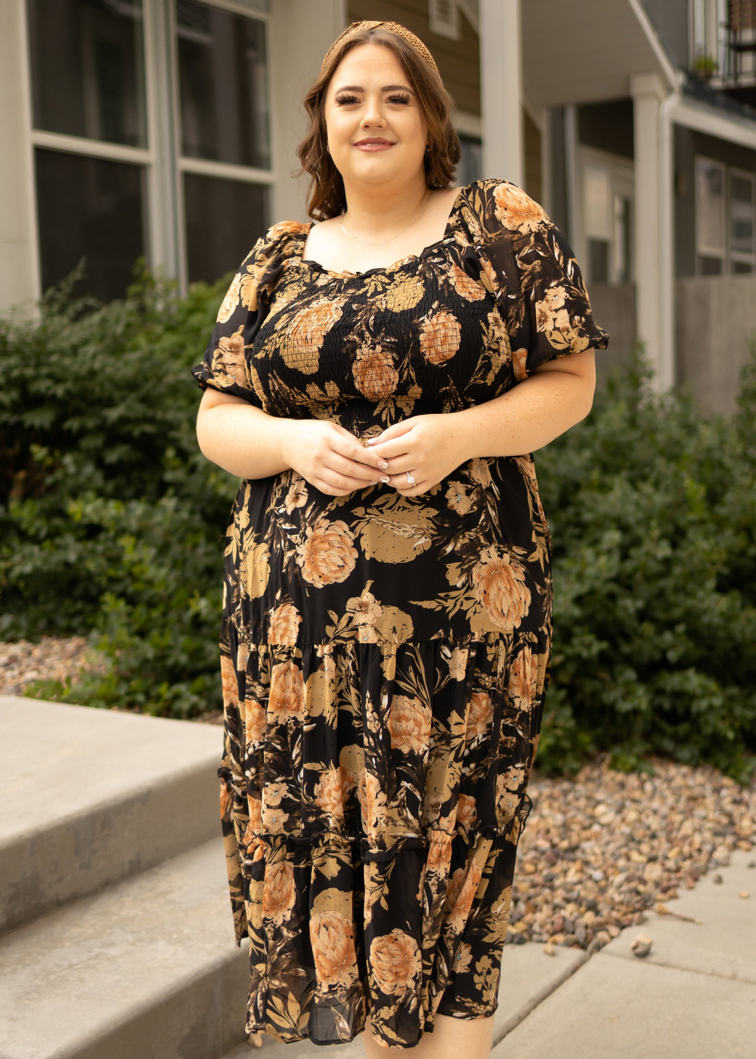 Alice Black Floral Dress