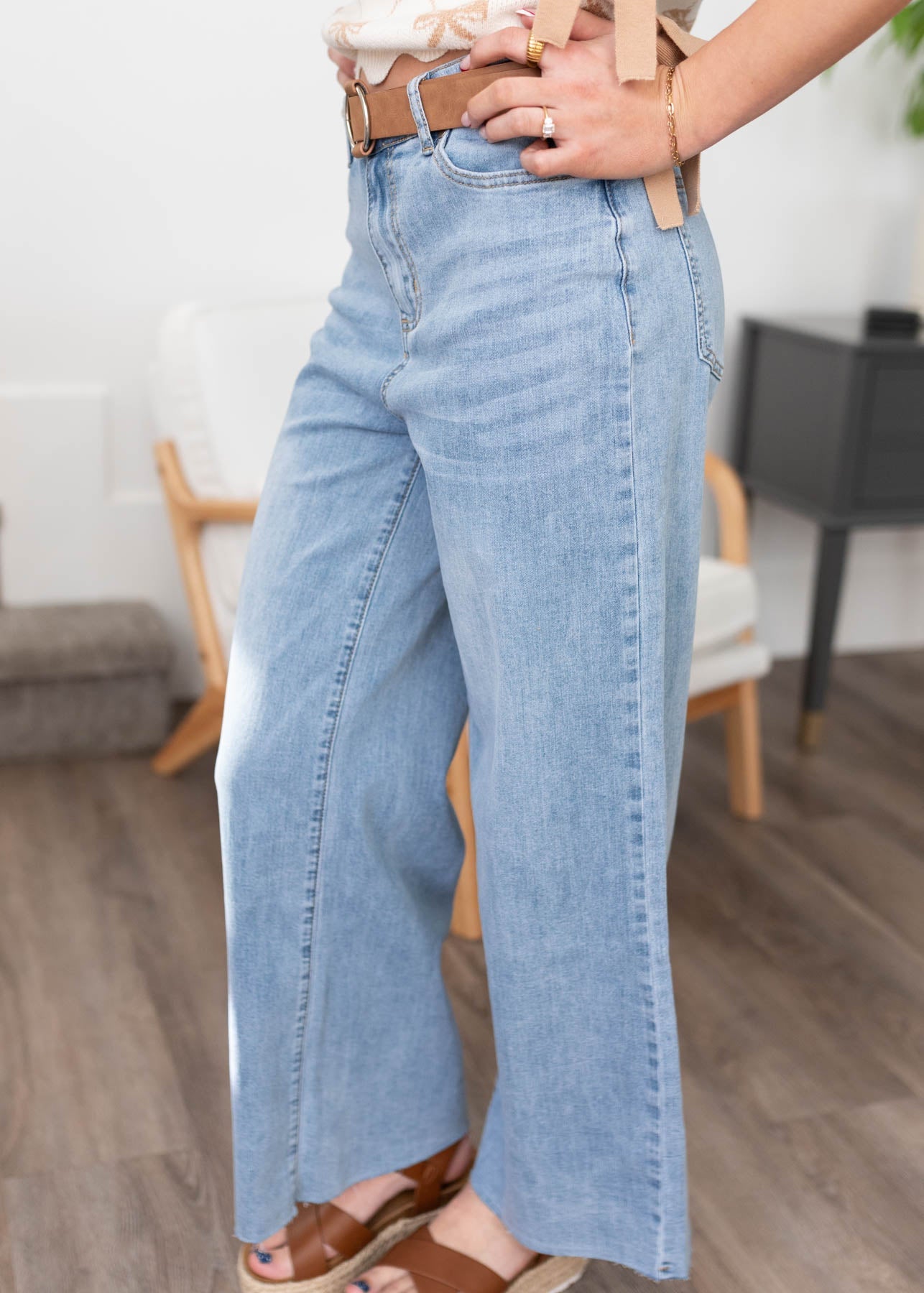 Alisa Washed Denim Pants