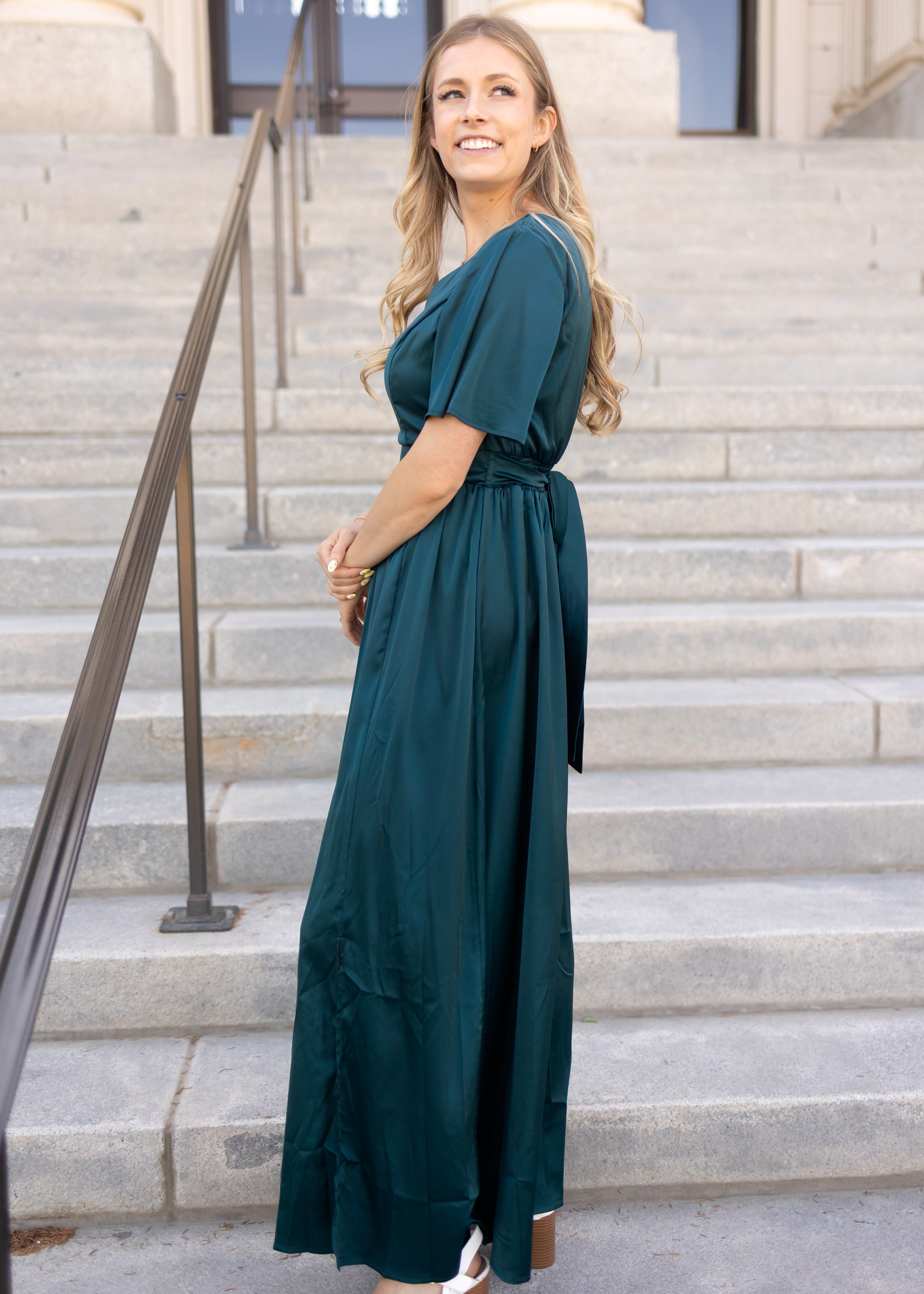 Alissa Deep Teal Dress