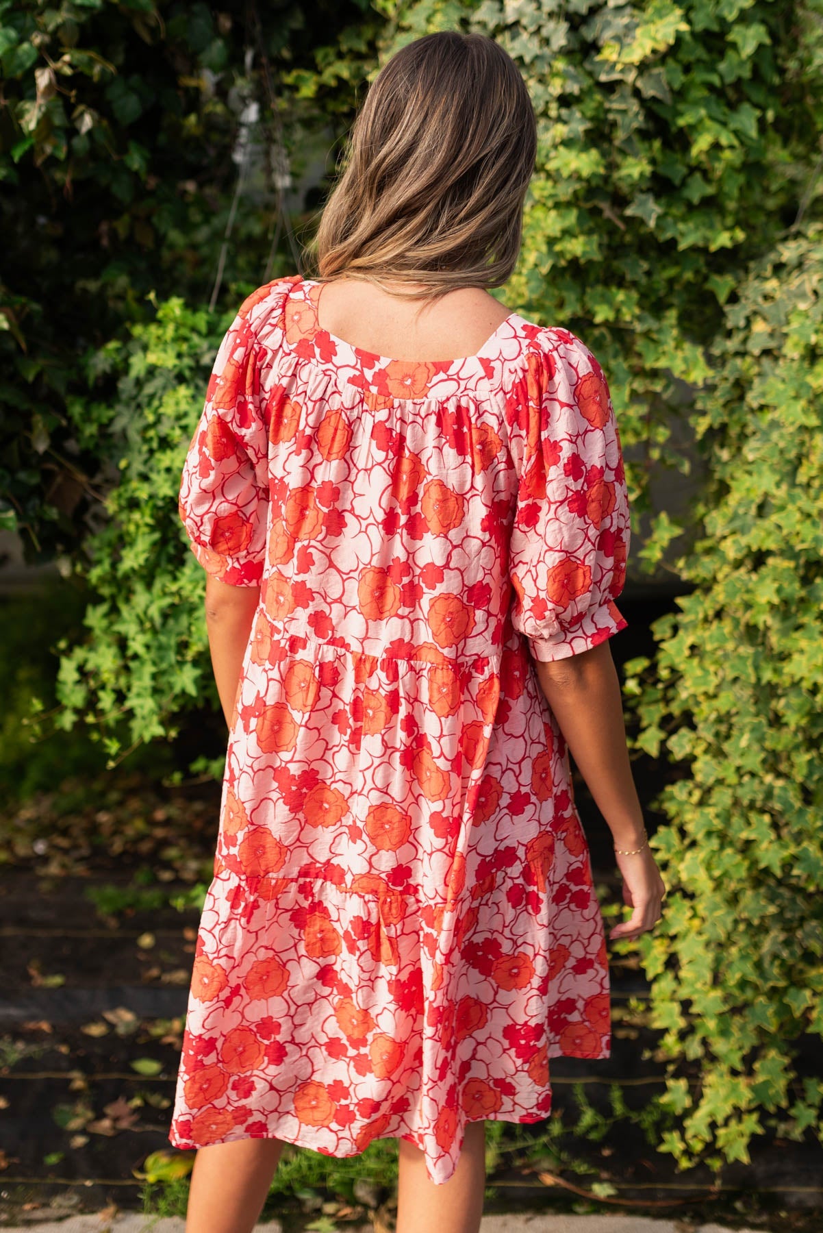 Allie Pink Floral Dress