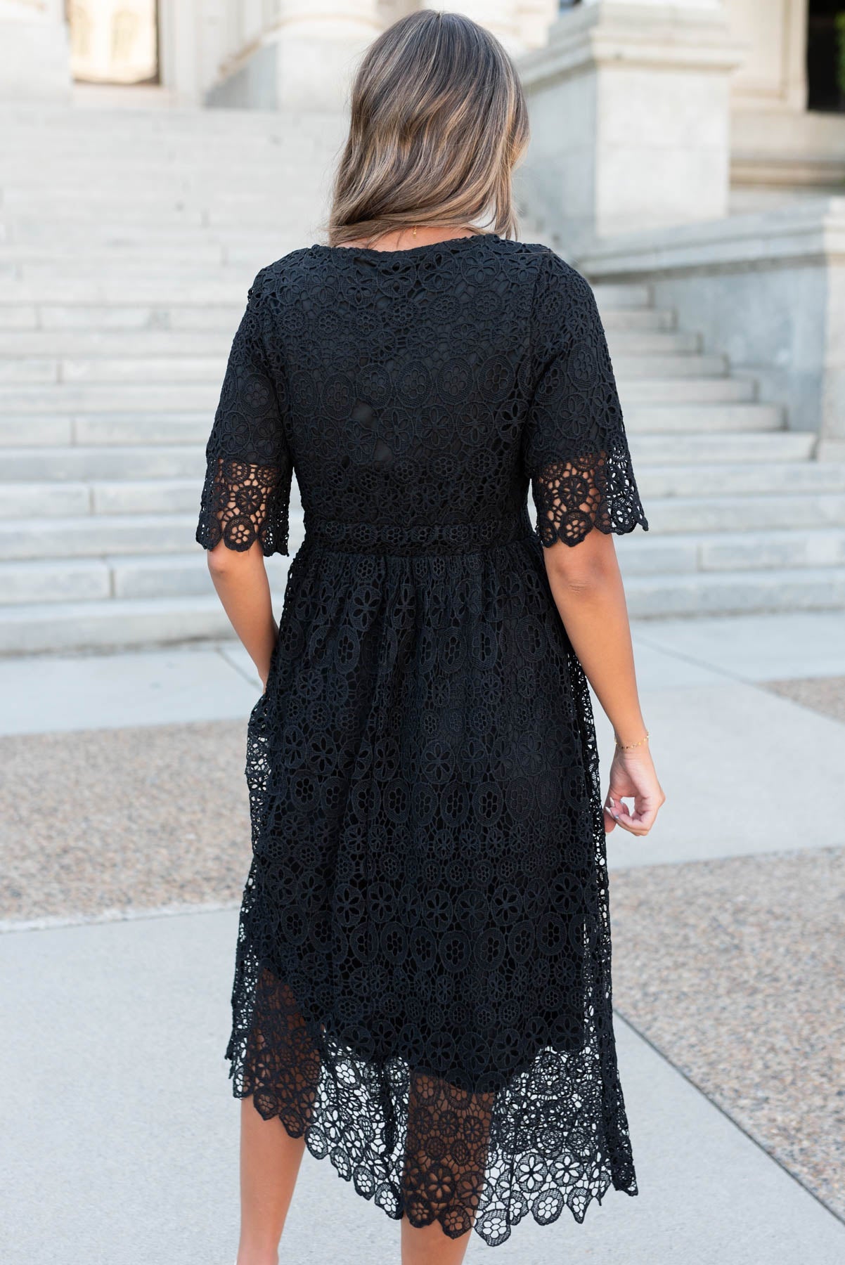 Amber Black Lace Dress