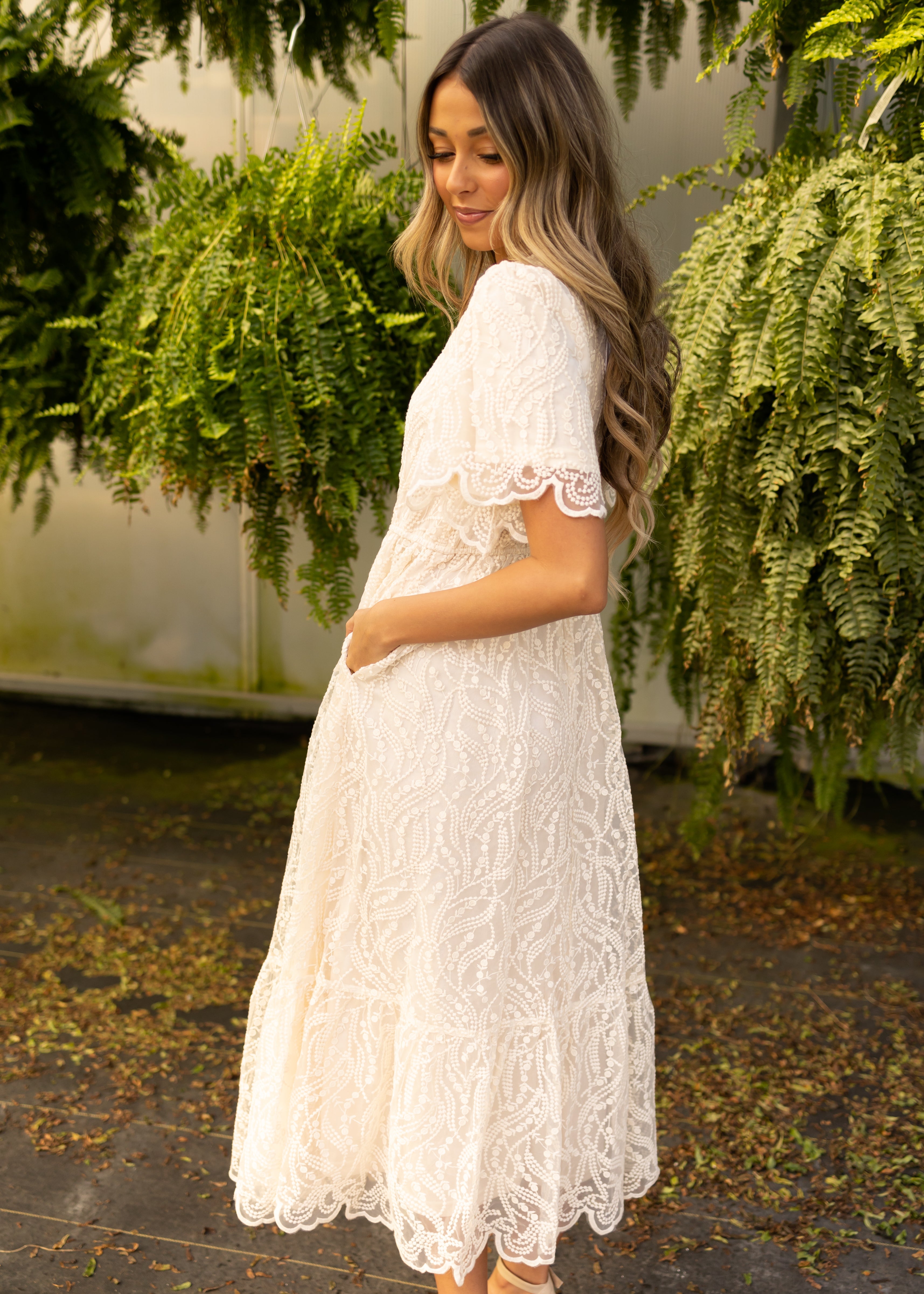 Amberly Cream Dress