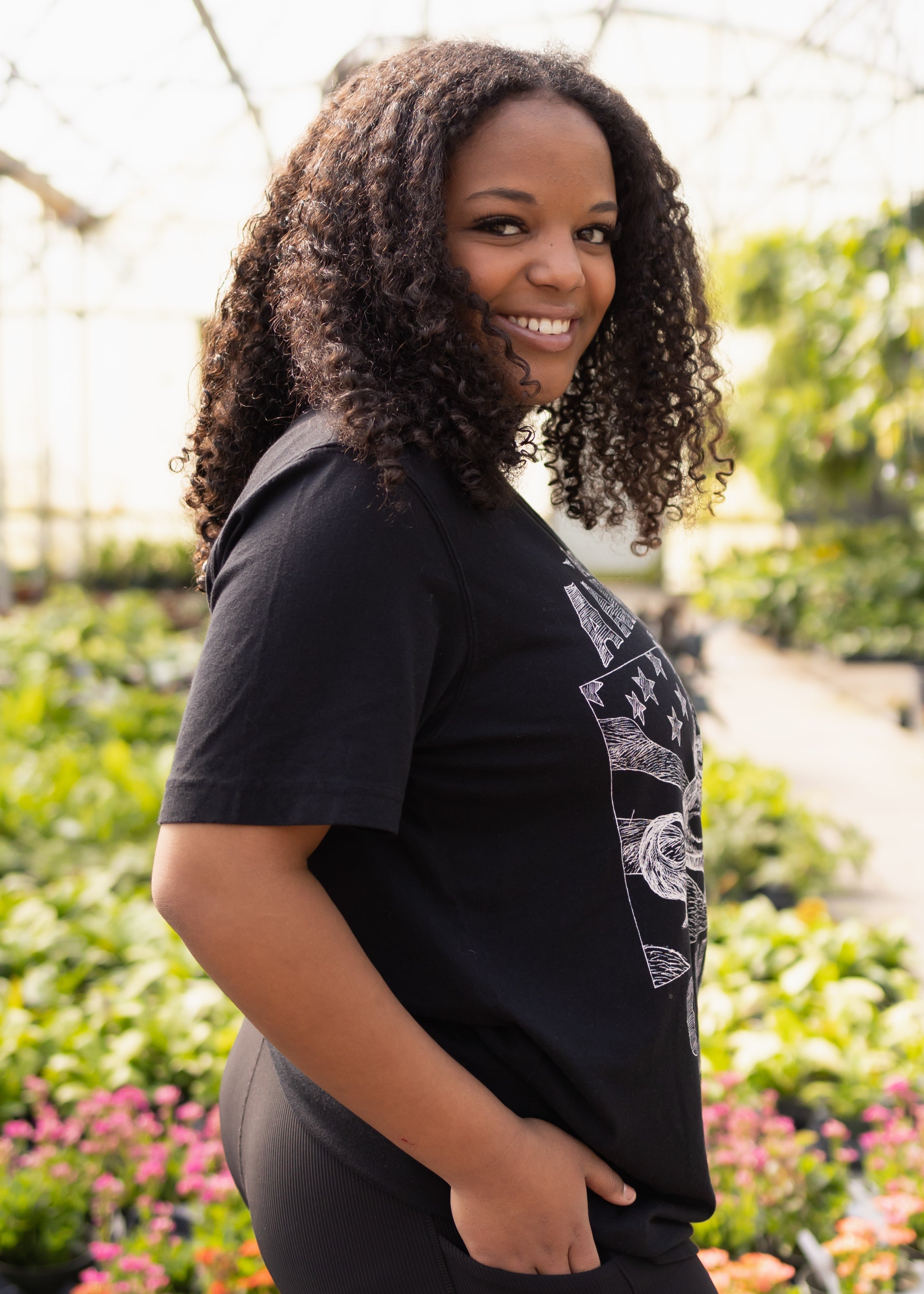 American Cowboy Black Tee