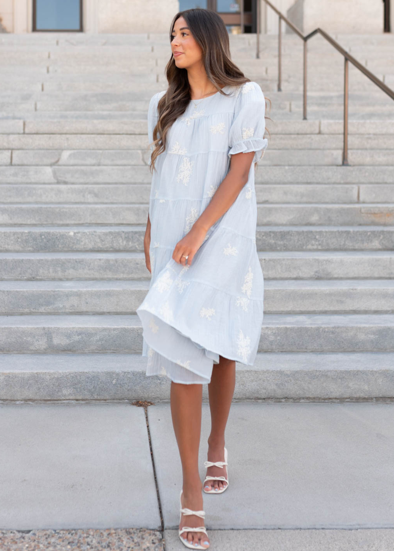 Amiri Soft Blue Dress