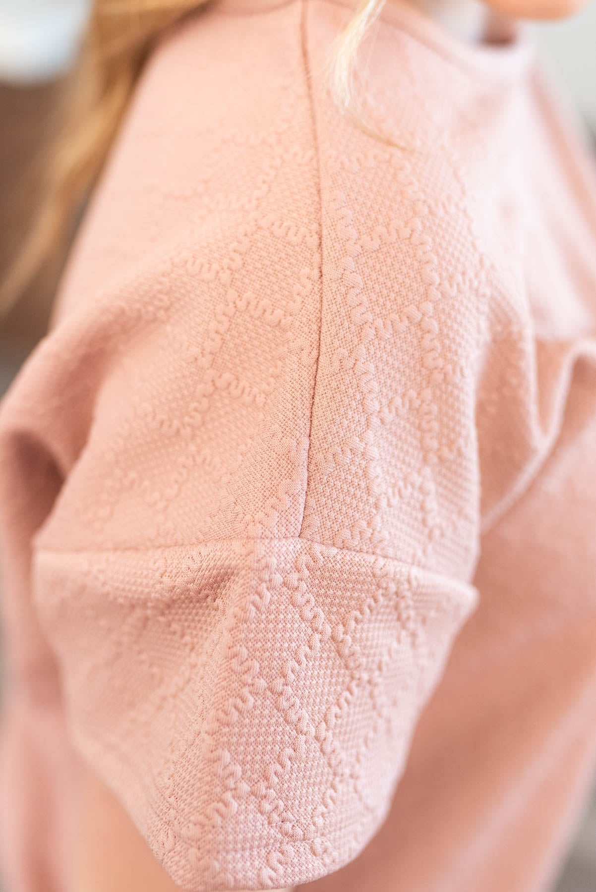 Amy Dusty Pink Textured Top