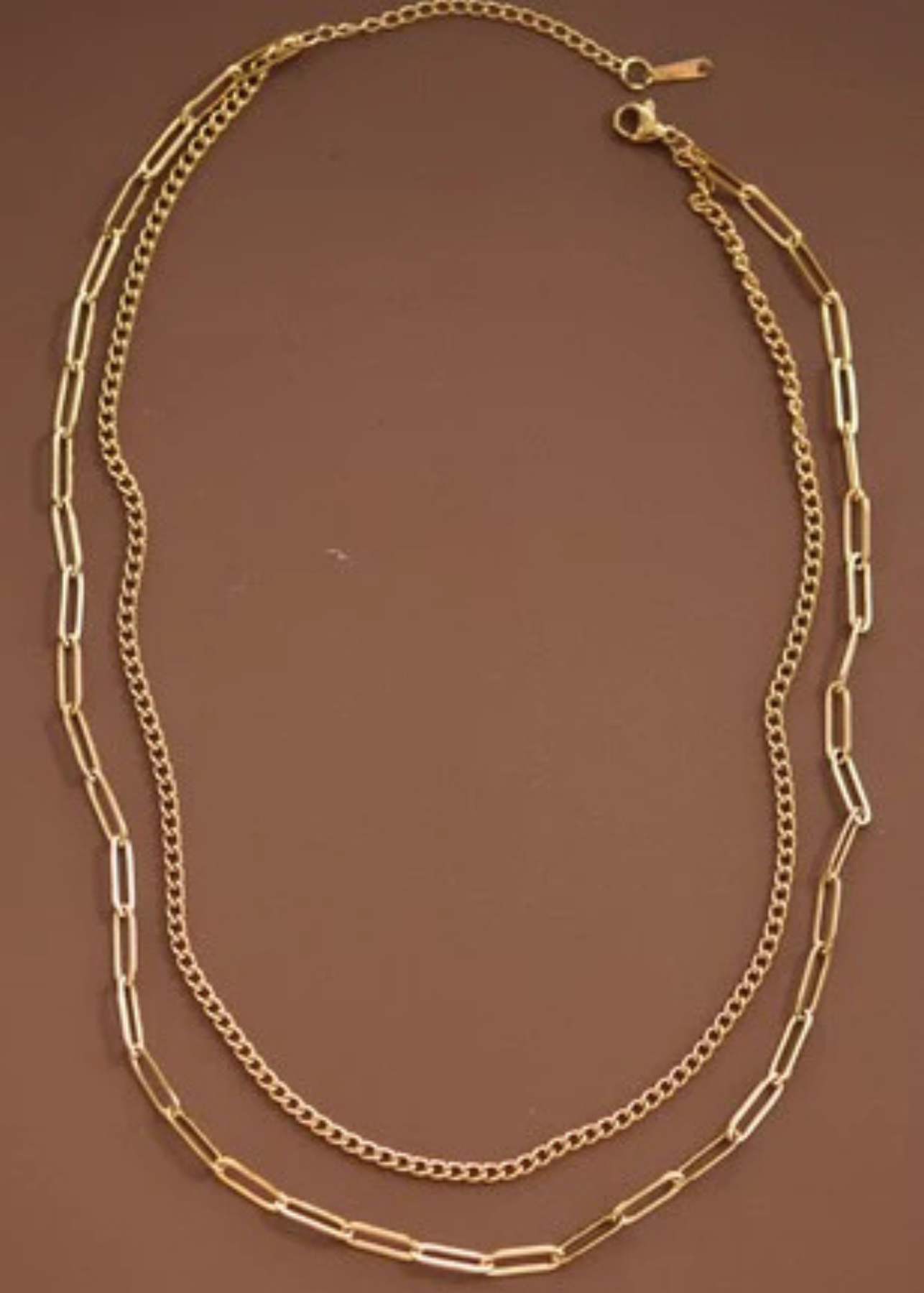 Anika Gold Layered Chain Necklace