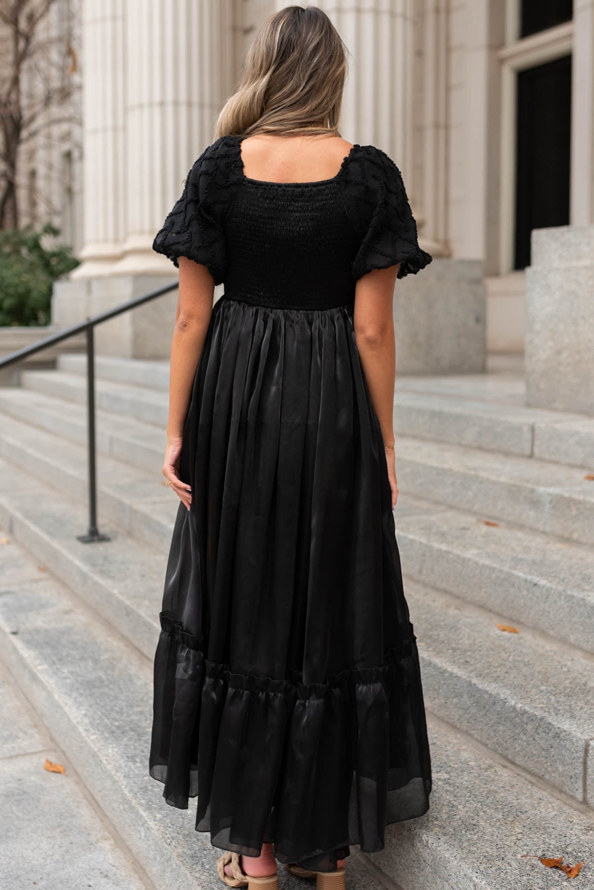 Anita Black Organza Dress