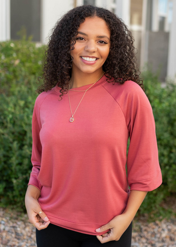 AnnMarie Terracotta Pullover
