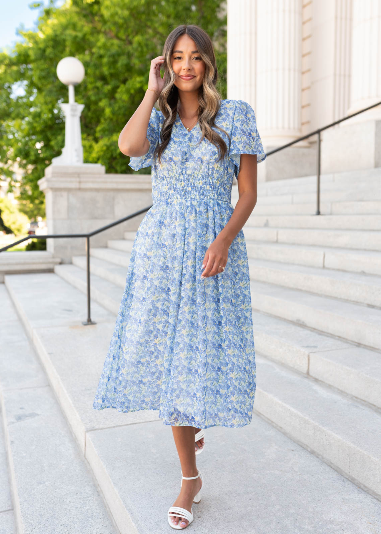 Annamarie Blue Floral Dress