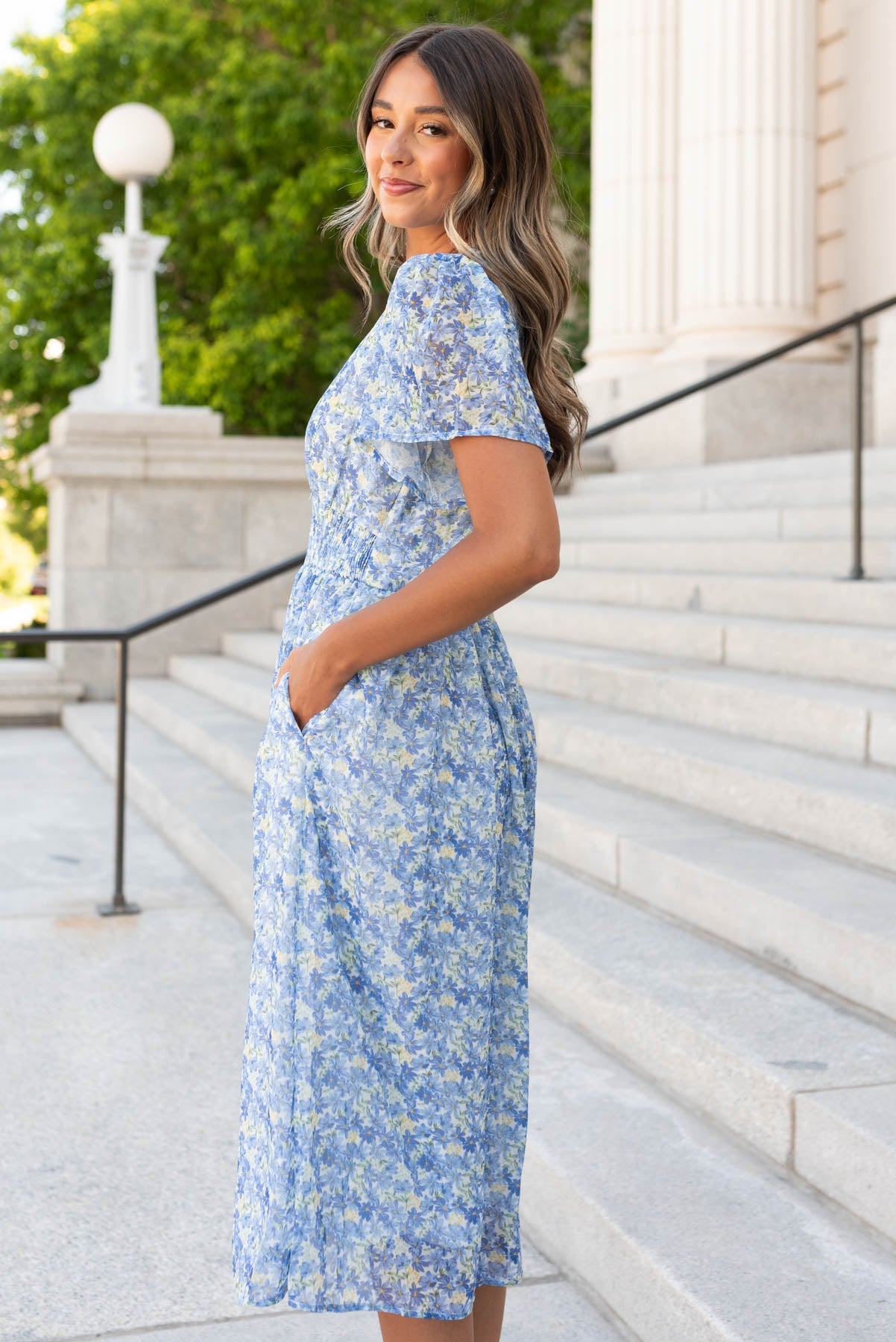 Annamarie Blue Floral Dress