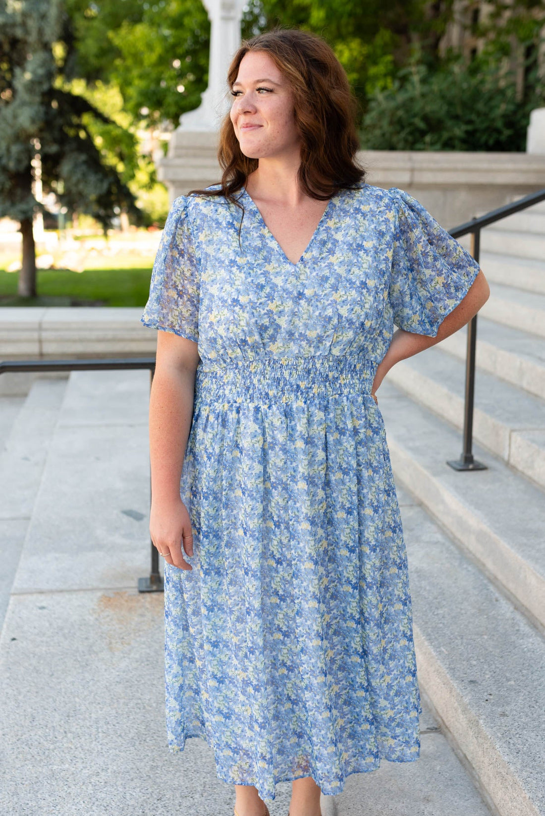 Annamarie Blue Floral Dress
