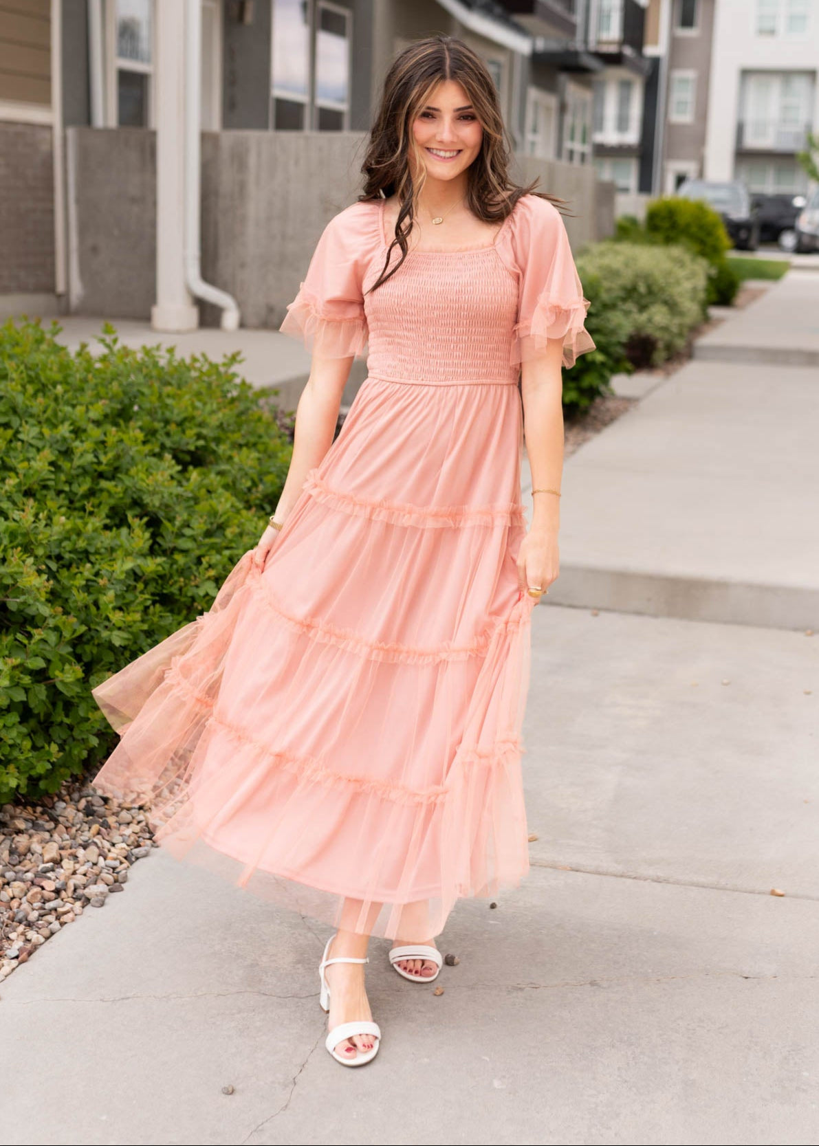 Anneli Dusty Coral Dress
