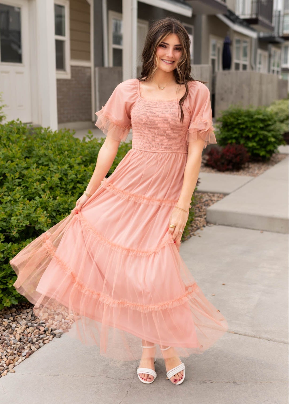 Anneli Dusty Coral Dress