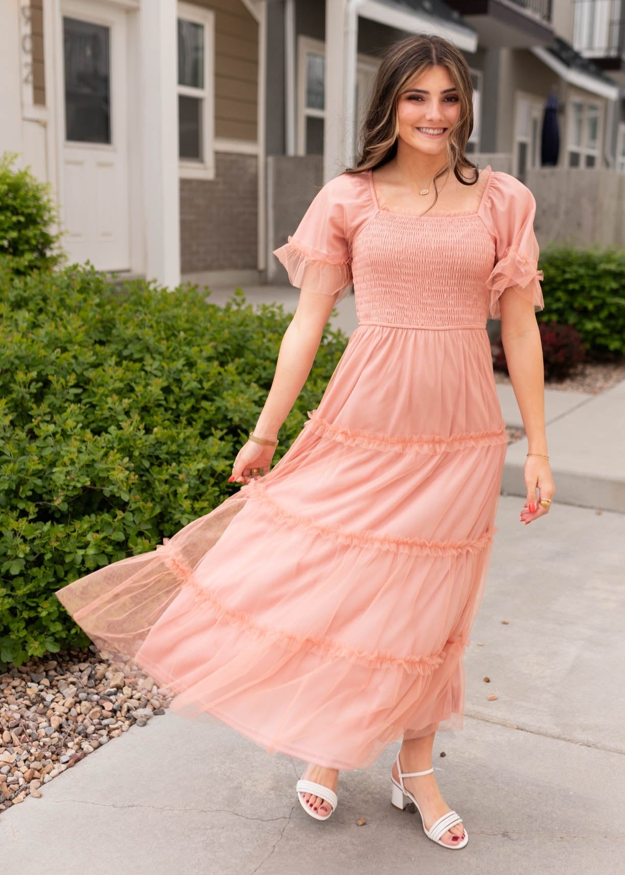 Anneli Dusty Coral Dress