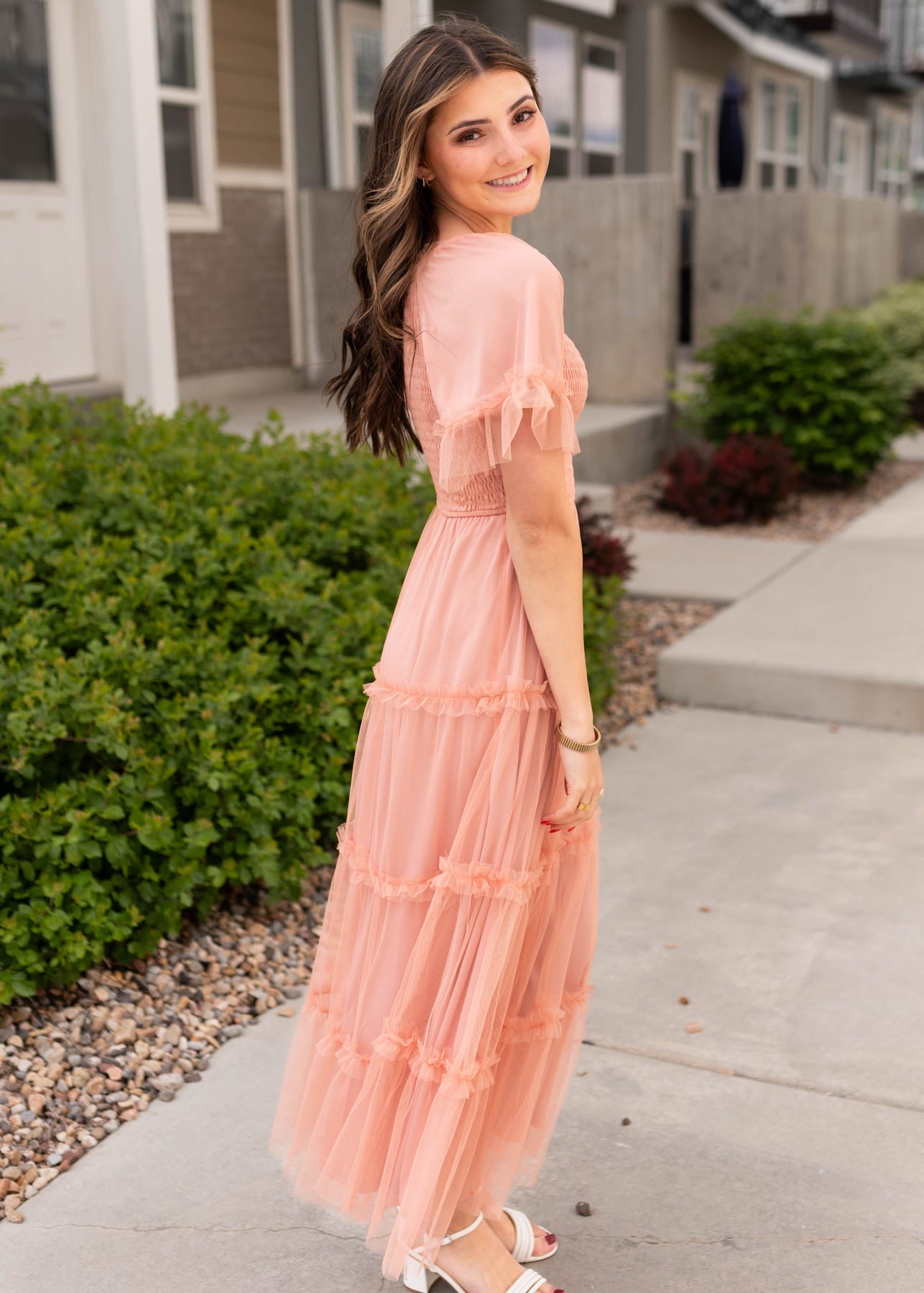 Anneli Dusty Coral Dress