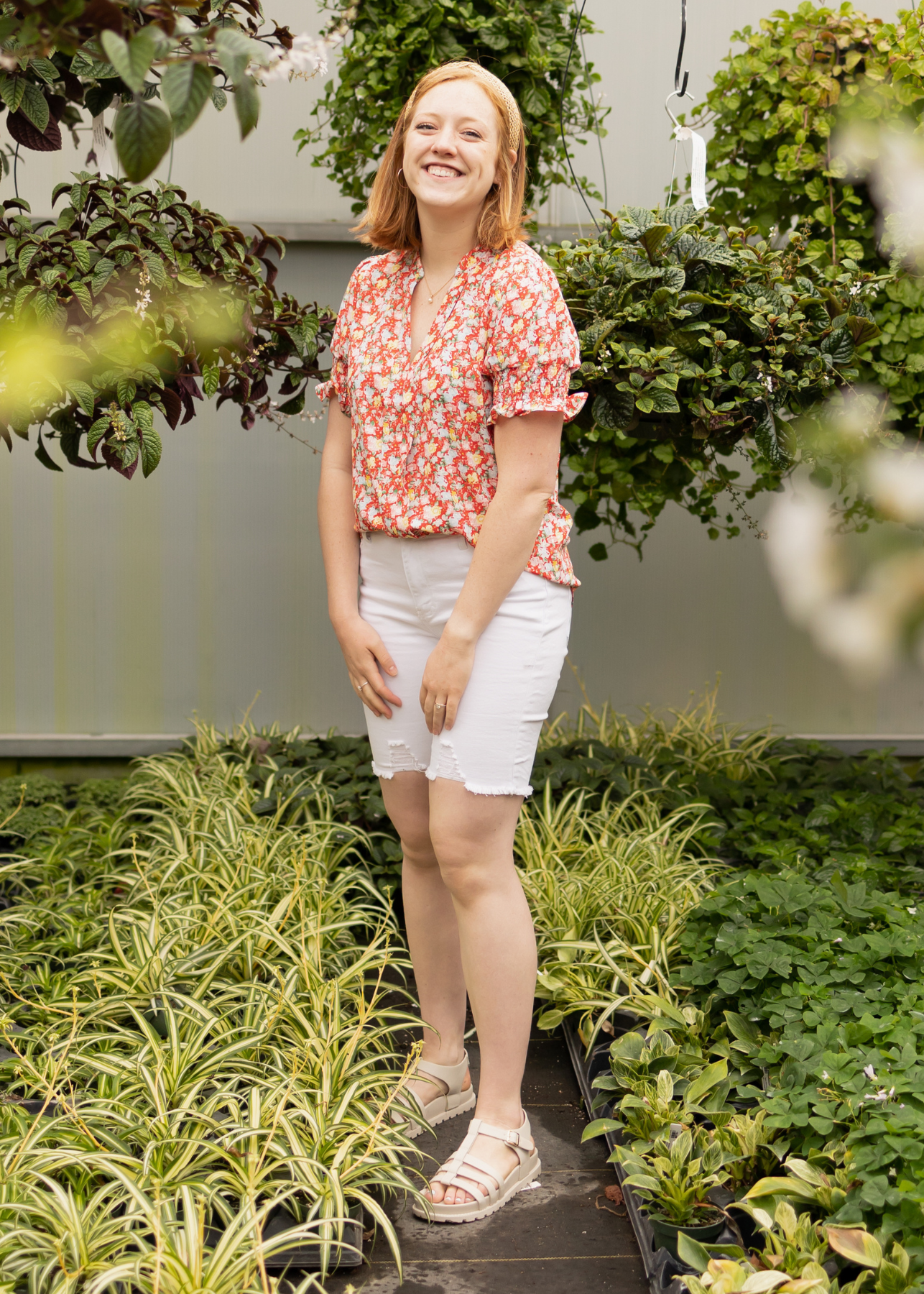 Annika Red Floral Top