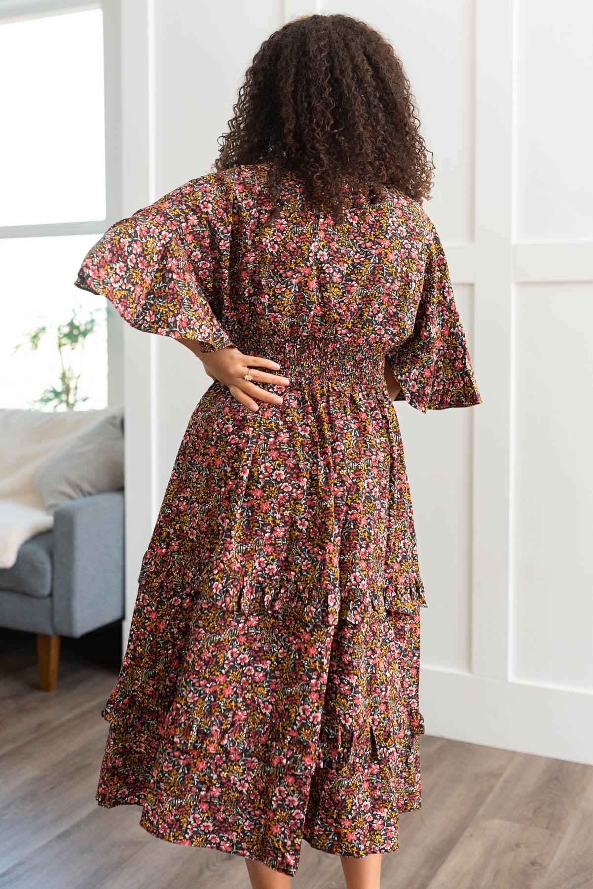 Ansleigh Floral Tiered Ruffle Dress