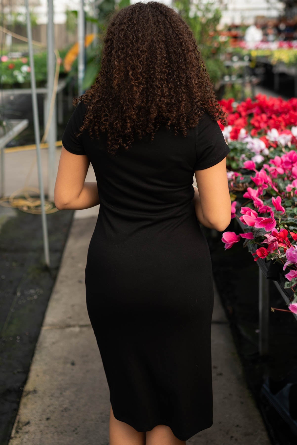 Arianna Black Knit Mini Dress