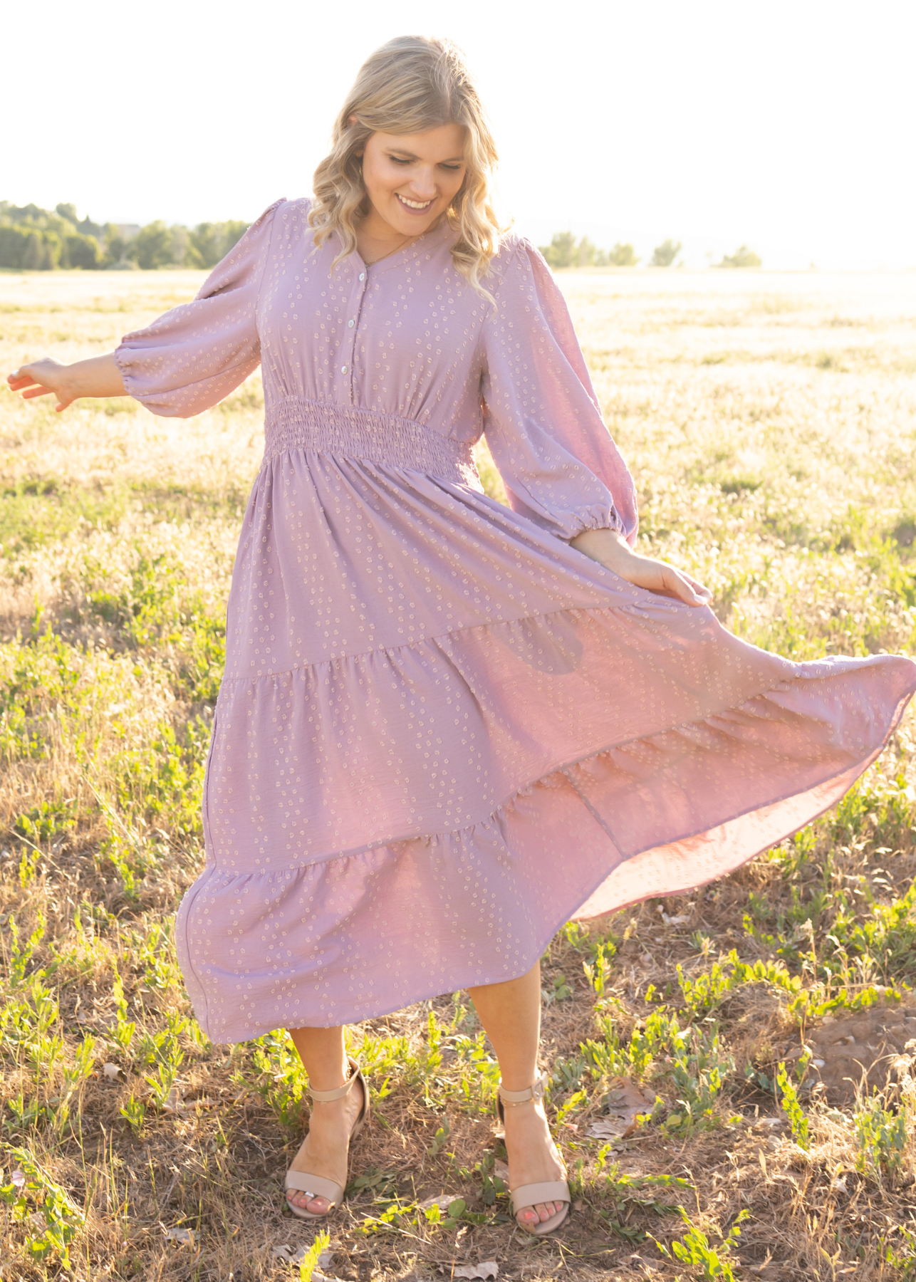 Arianna Lavender Dress