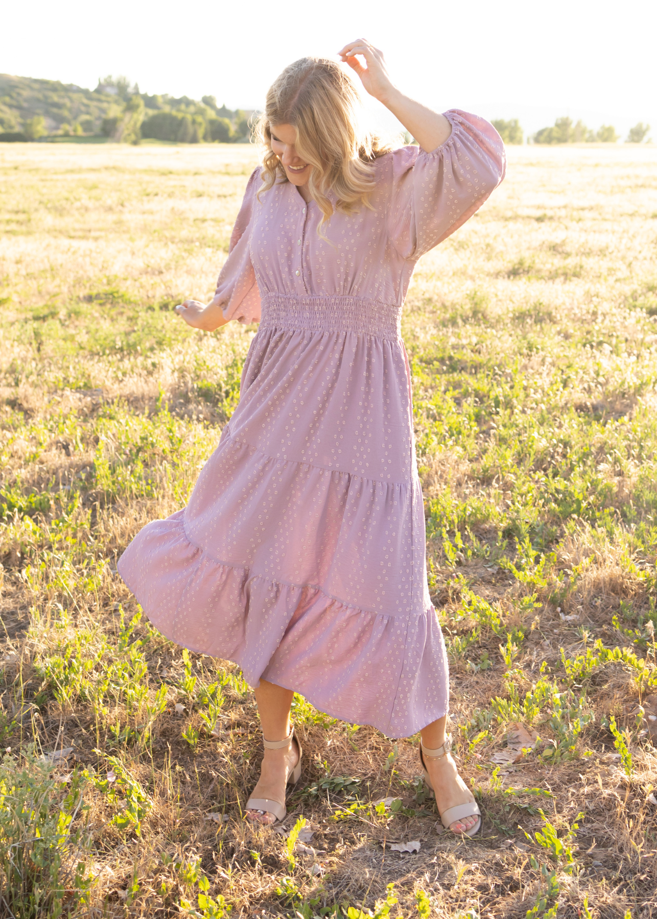 Arianna Lavender Dress