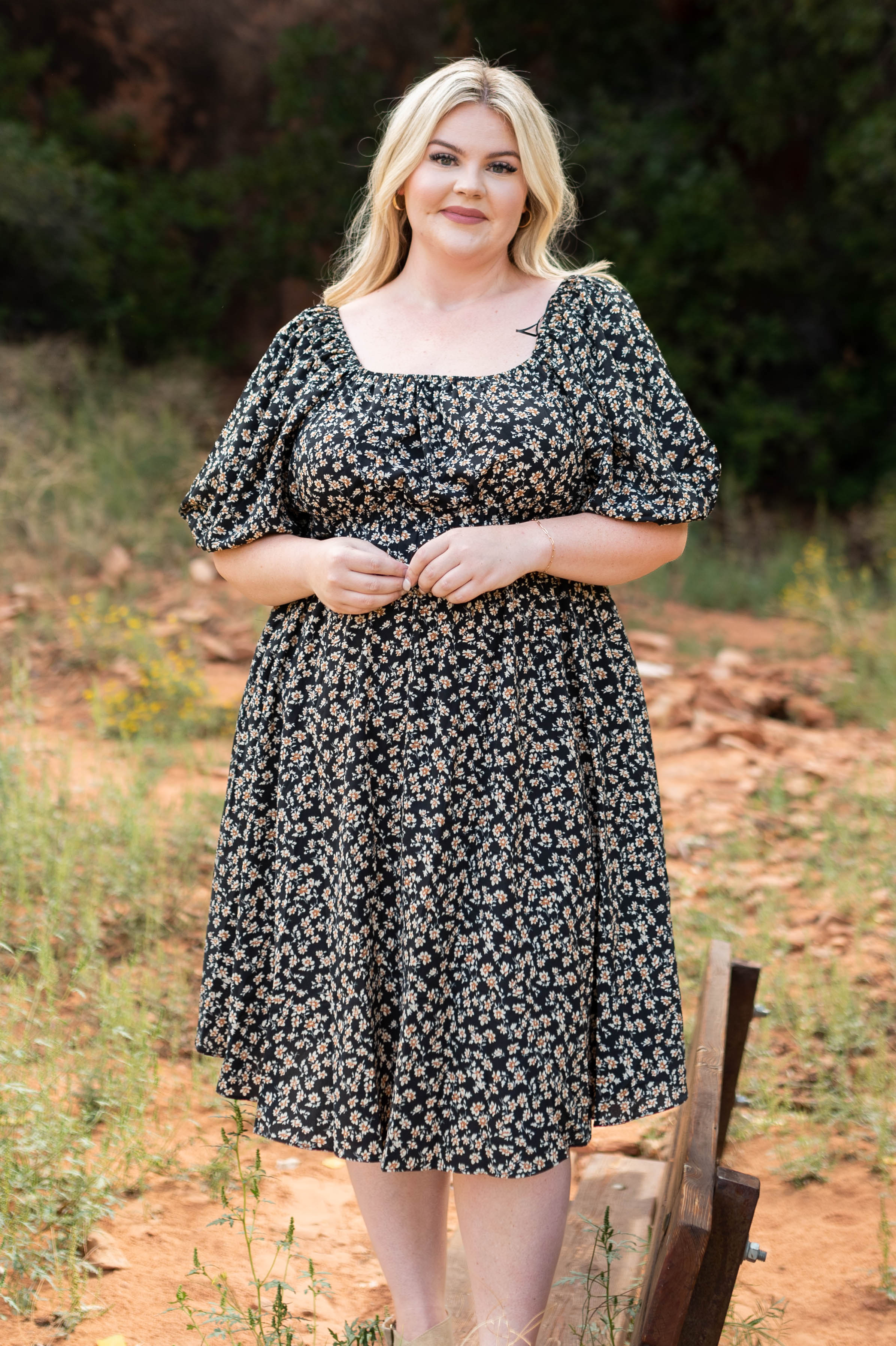 Arnette Black Floral Dress