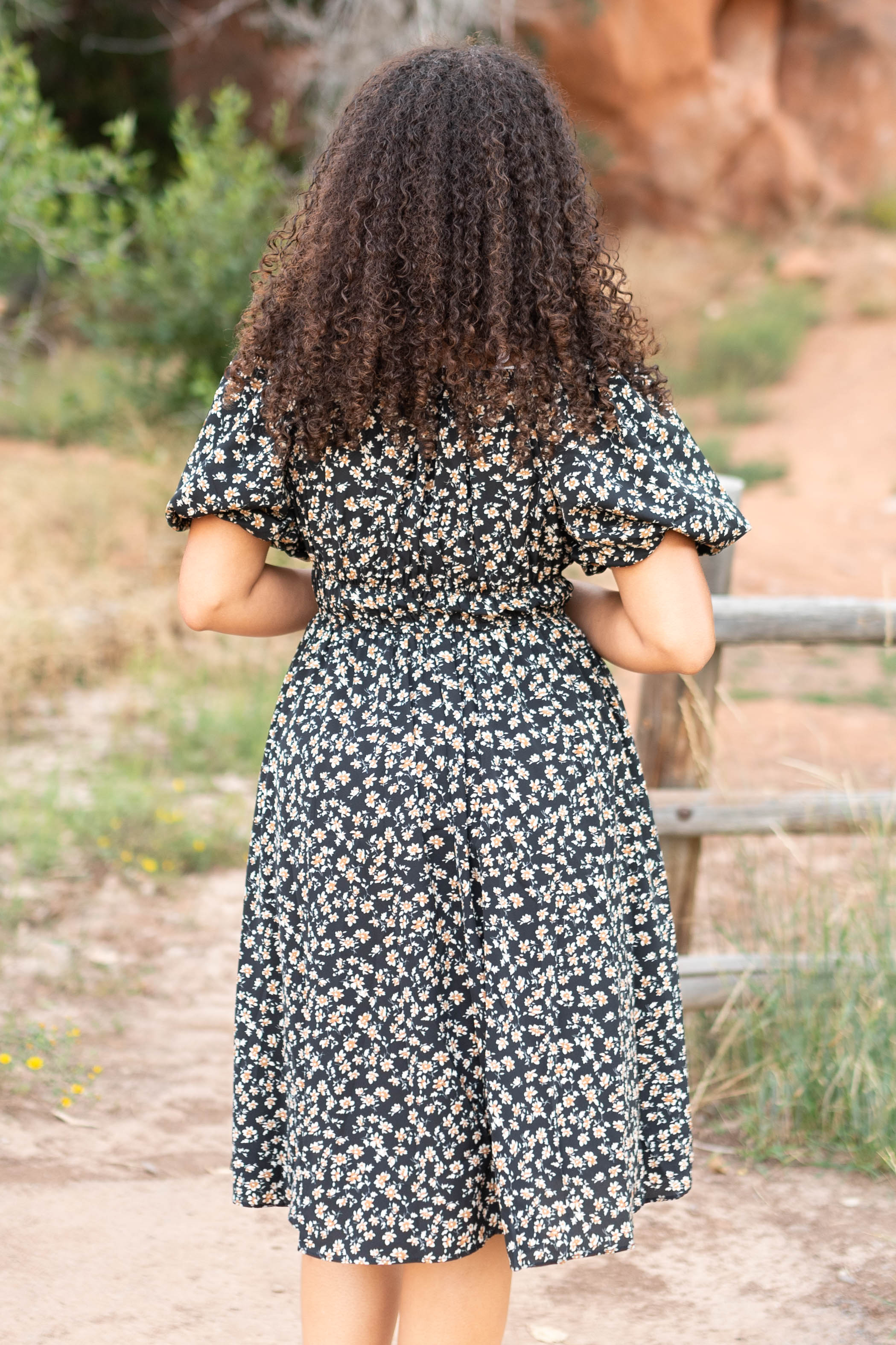 Arnette Black Floral Dress