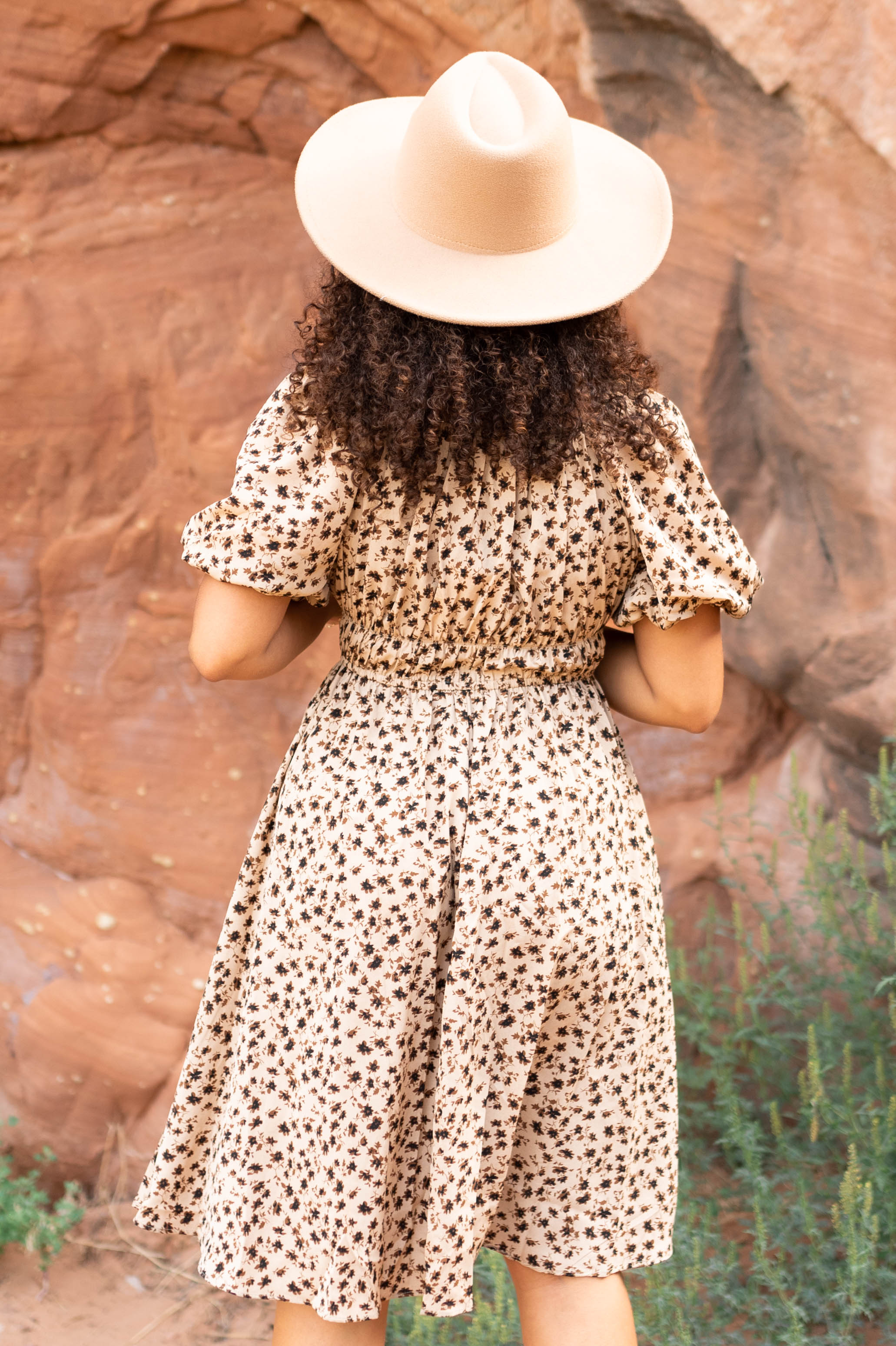Arnette Brown Floral Dress