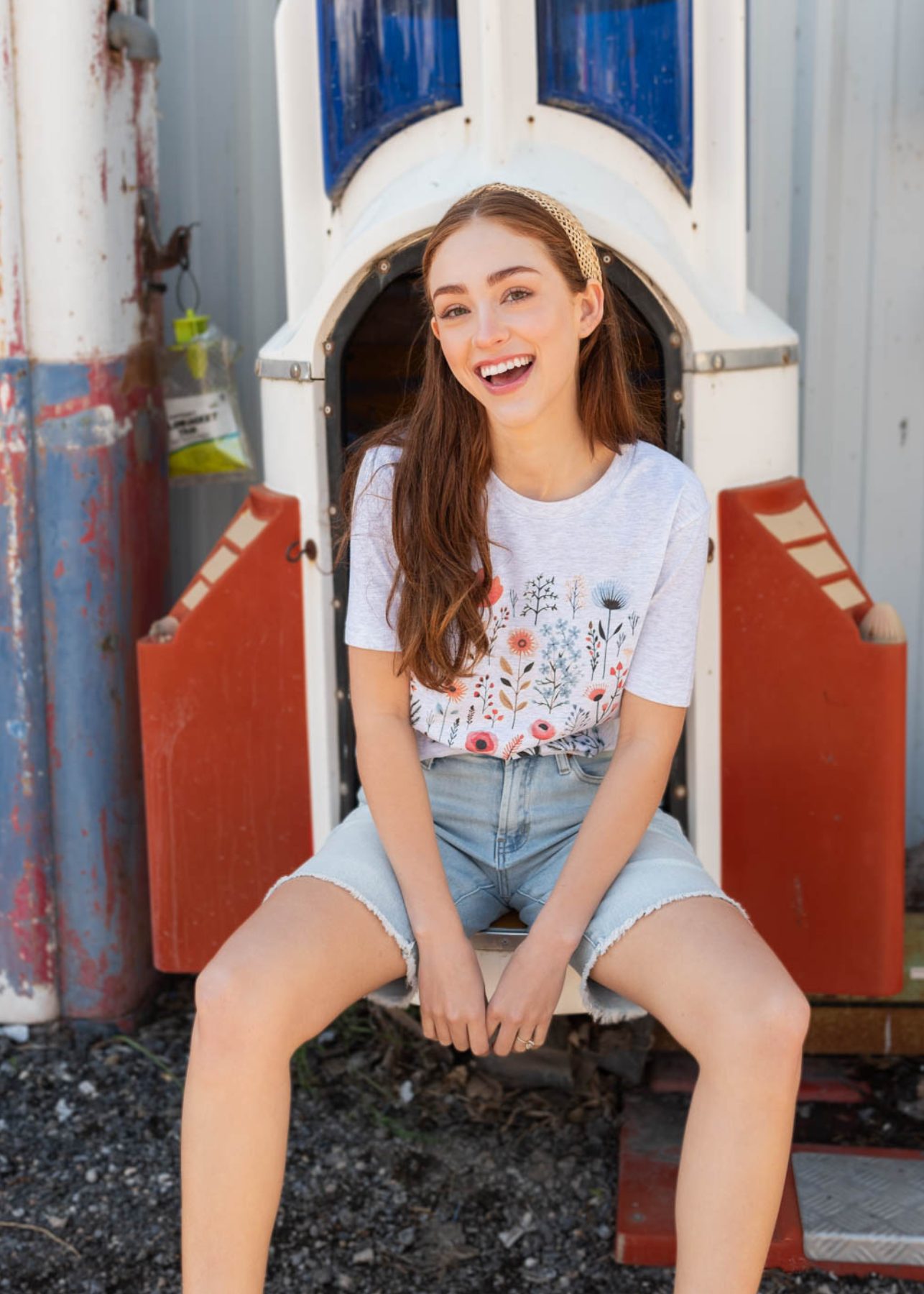 Ashton Multi Color Wildflower Tee