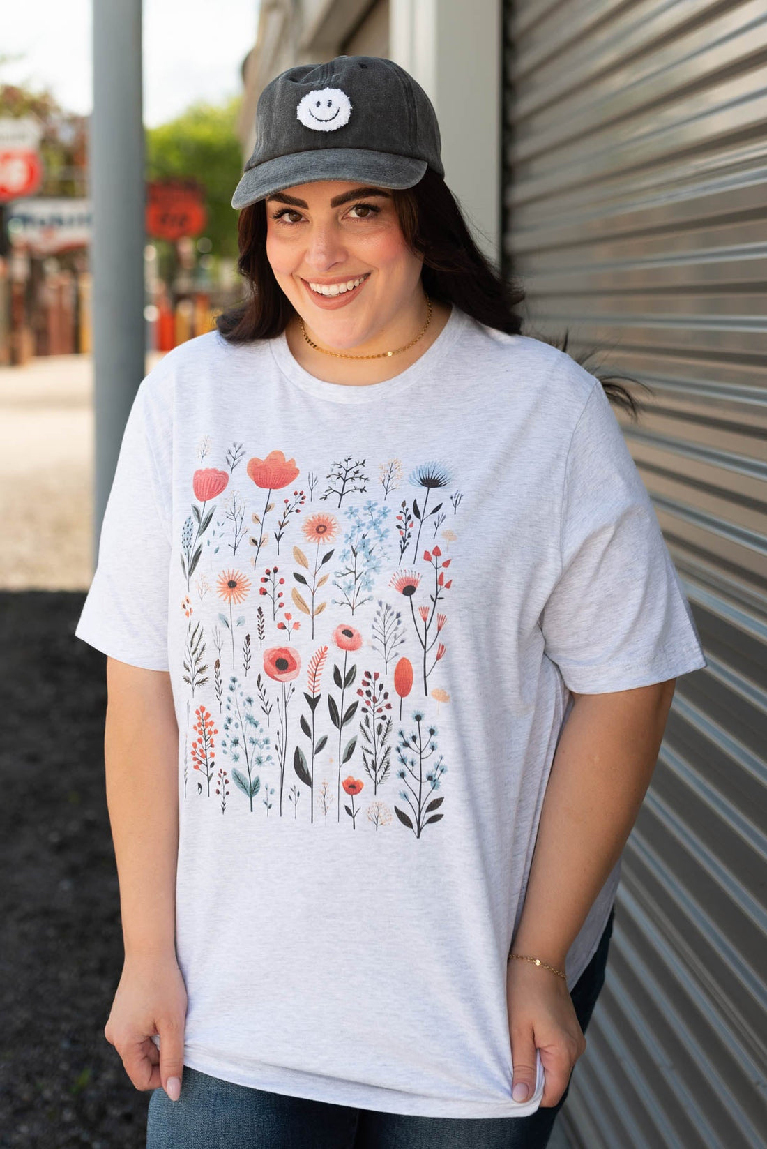 Ashton Multi Color Wildflower Tee