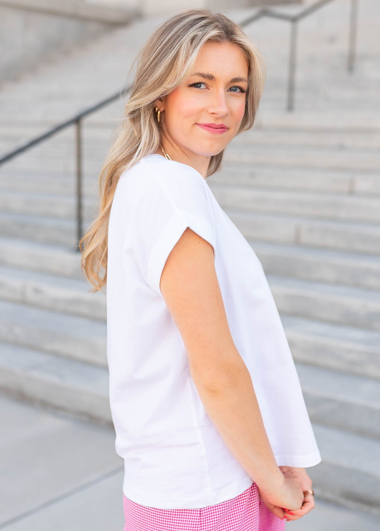 Astra White Tee