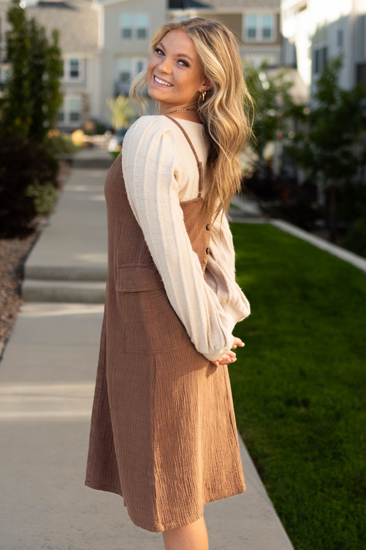 Atlas Brown Dress