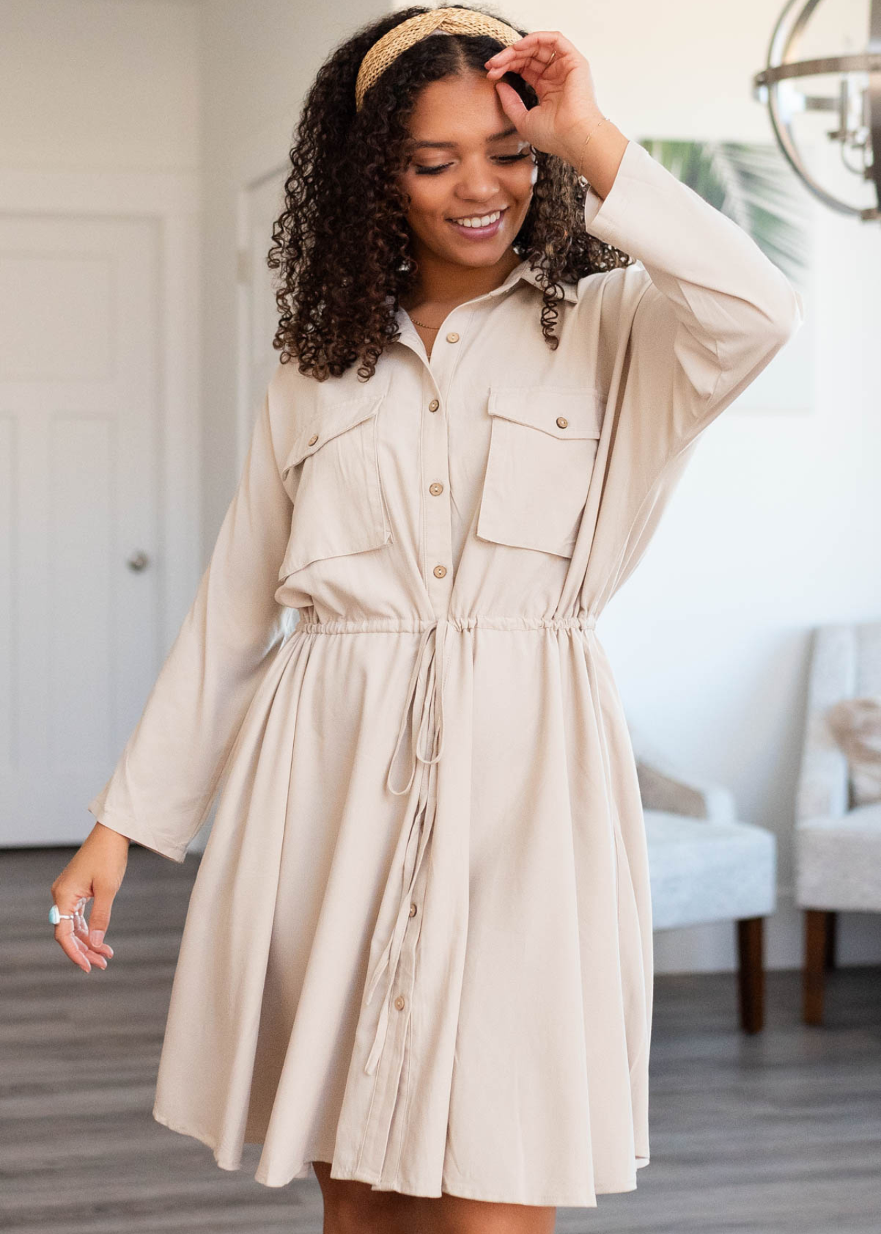 Augusta Khaki Dress