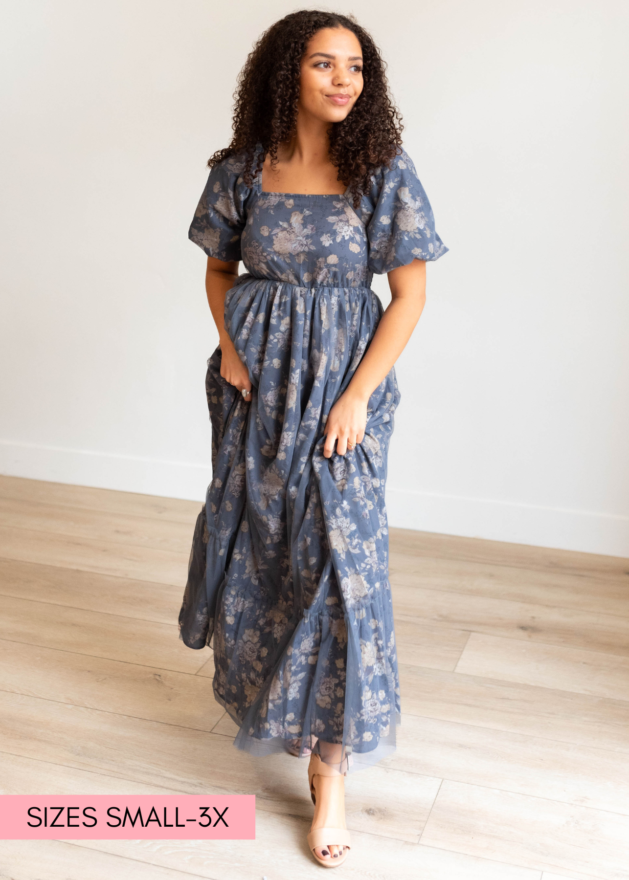 Aunika Navy Multi Floral Dress