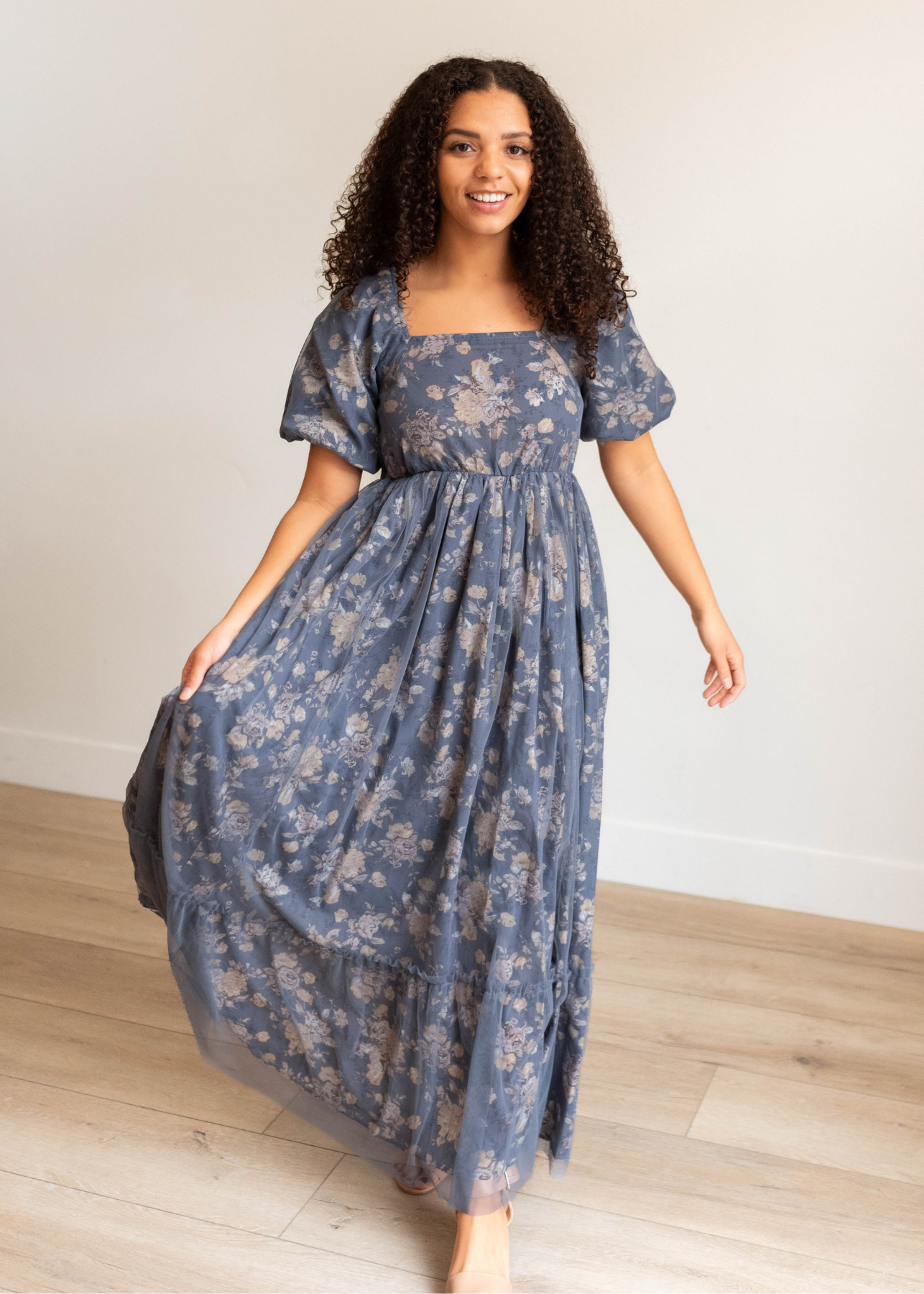 Aunika Navy Multi Floral Dress