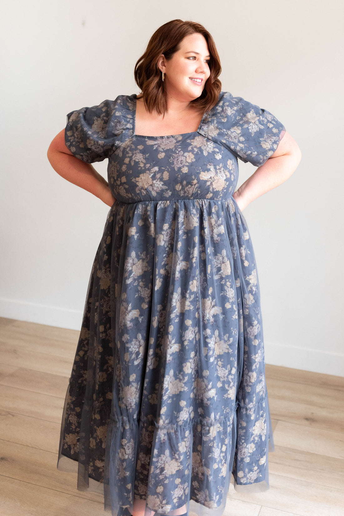 Aunika Navy Multi Floral Dress