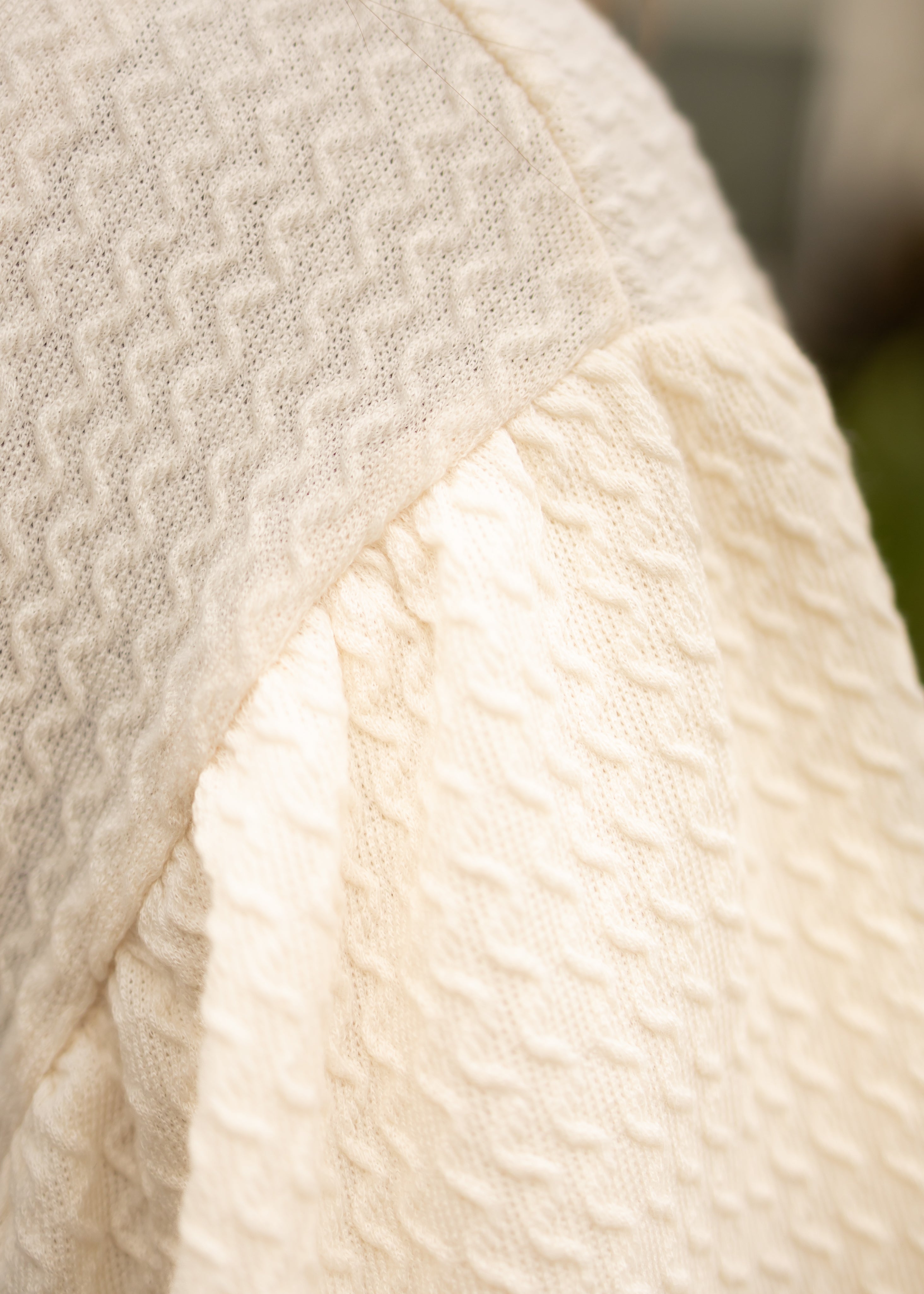 Aurora Cream Textured Top