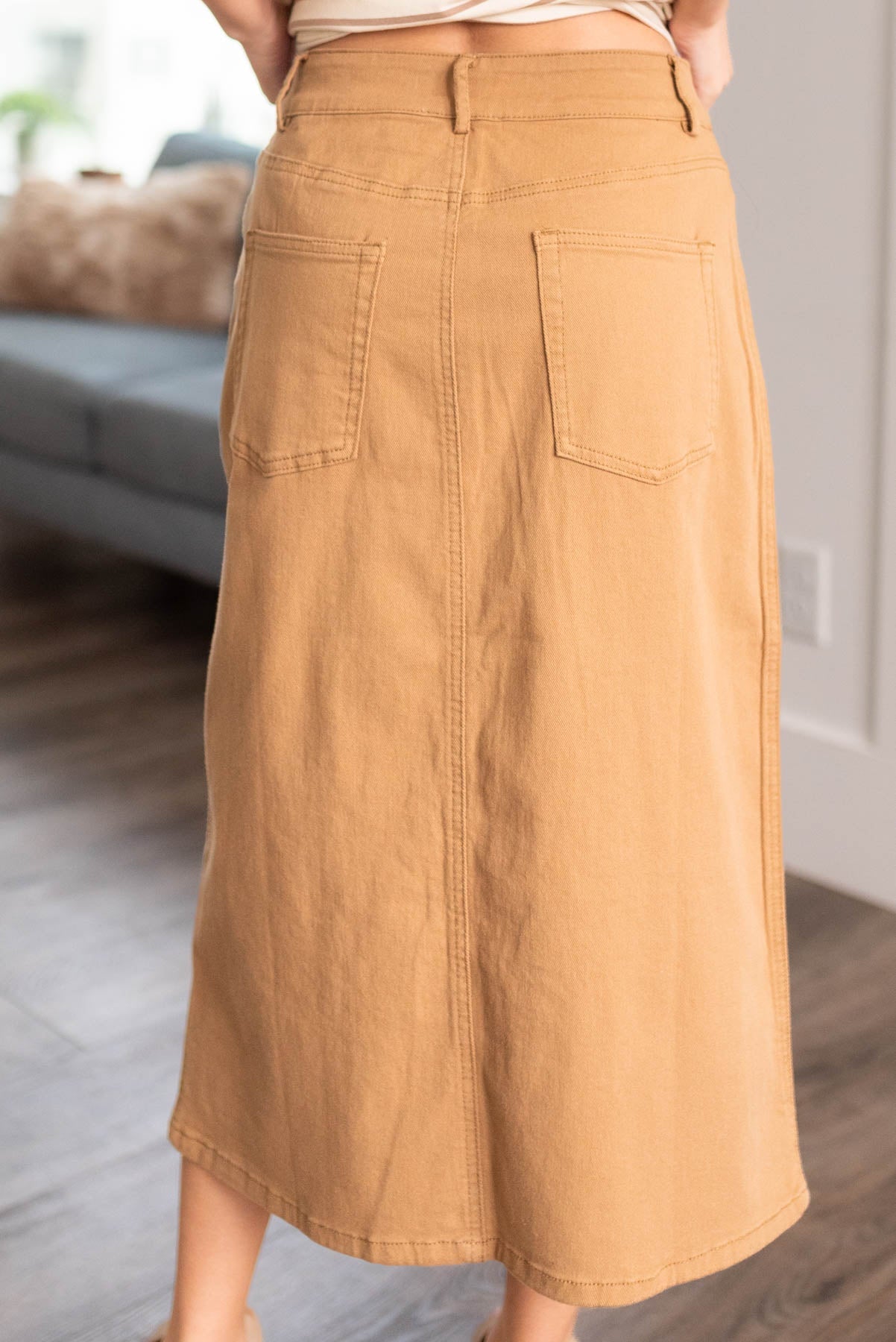 Ayala Camel Maxi Skirt