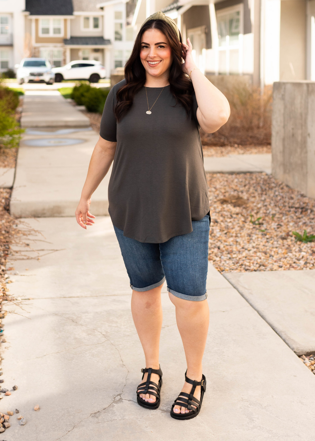 Bailee Ash Grey Top