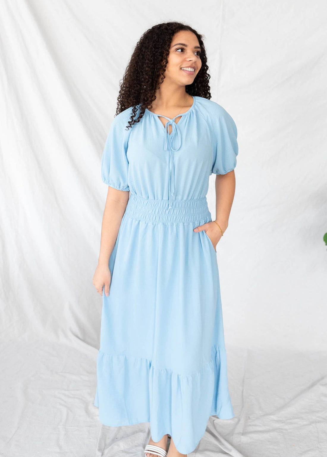 Becca Blue Tie Dress