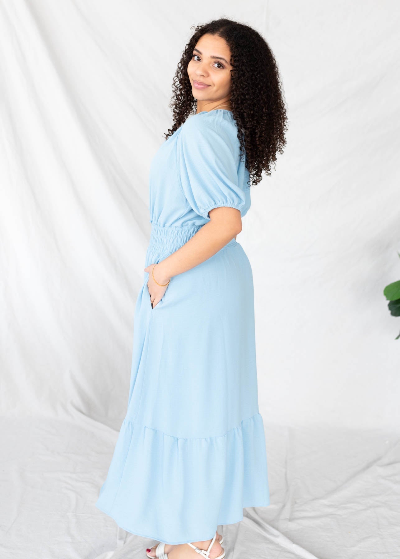 Becca Blue Tie Dress