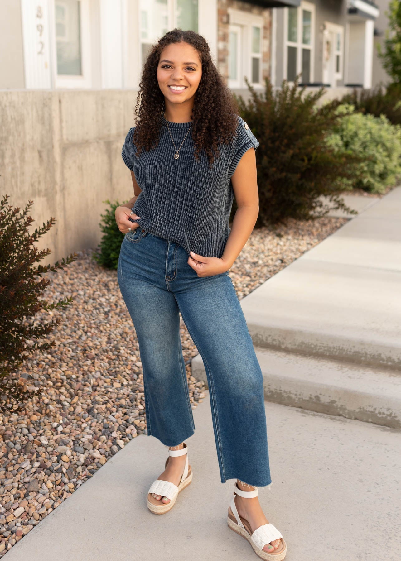 Belinda Navy Knit Sweater