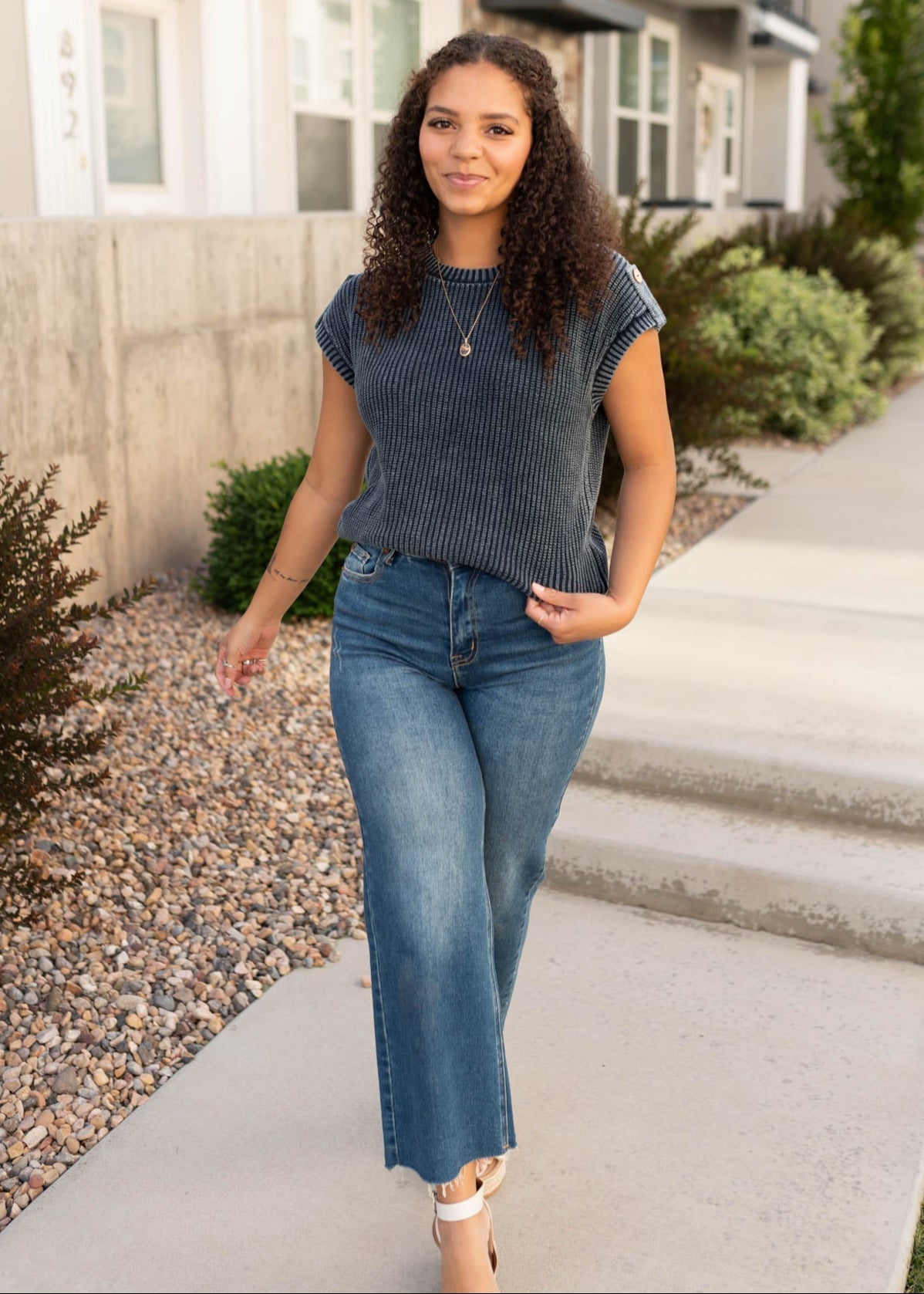 Belinda Navy Knit Sweater