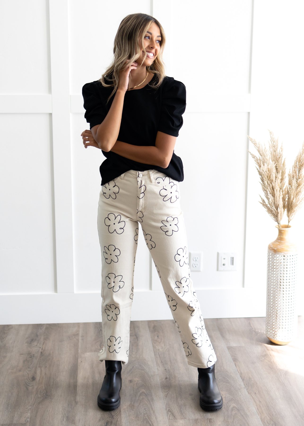 Bexley Ivory Floral Pants