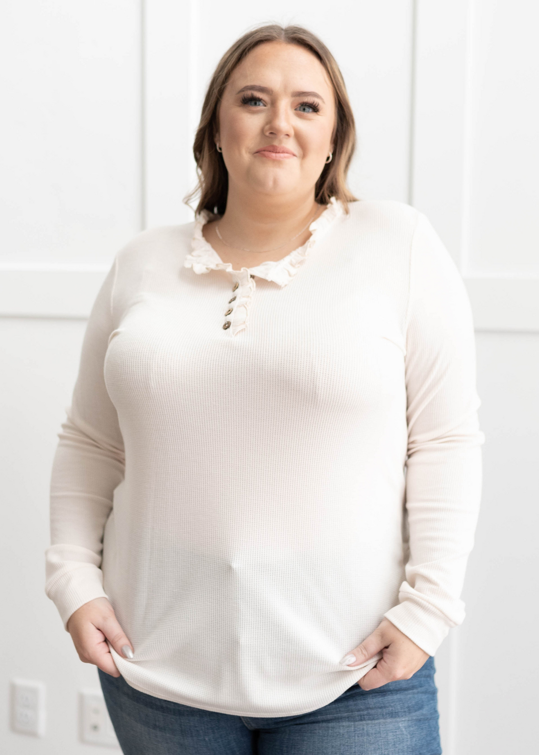 Bianca Cream Knit Top