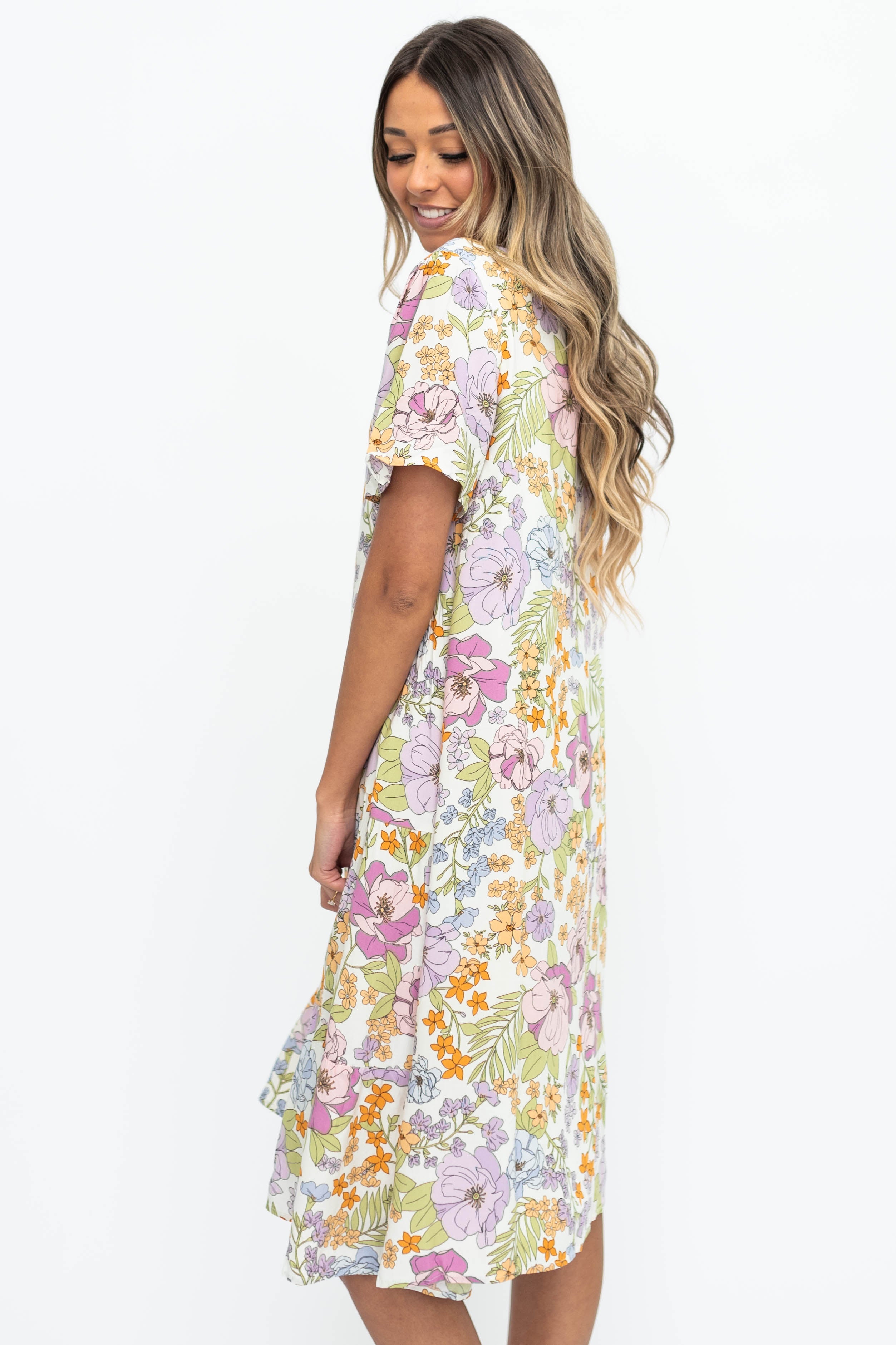 Bonnie Ivory Floral Dress
